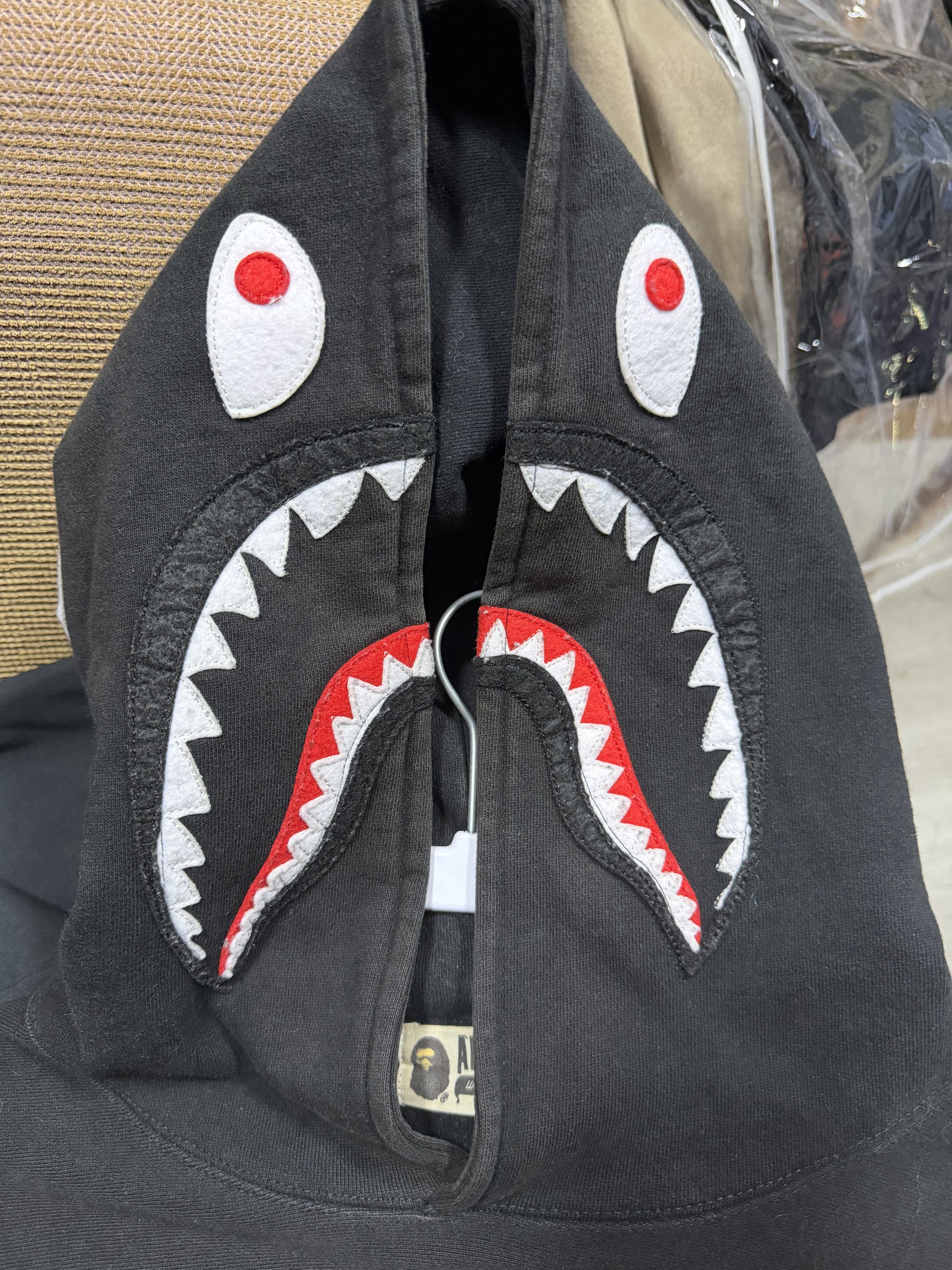 Bape Bape Shark Pullover Black Size Medium Gently Worn Size US M / EU 48-50 / 2 - 2 Thumbnail