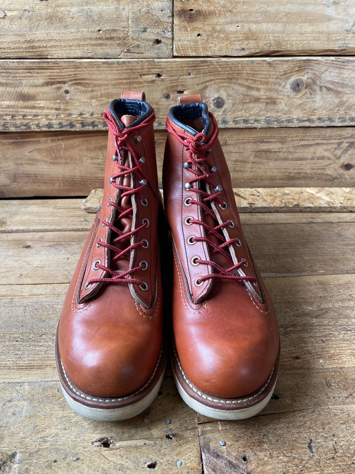 Red Wing Redwing lineman ,oro russet ,round monkey boots Us 10D uk 9 Size US 10 / EU 43 - 12 Thumbnail