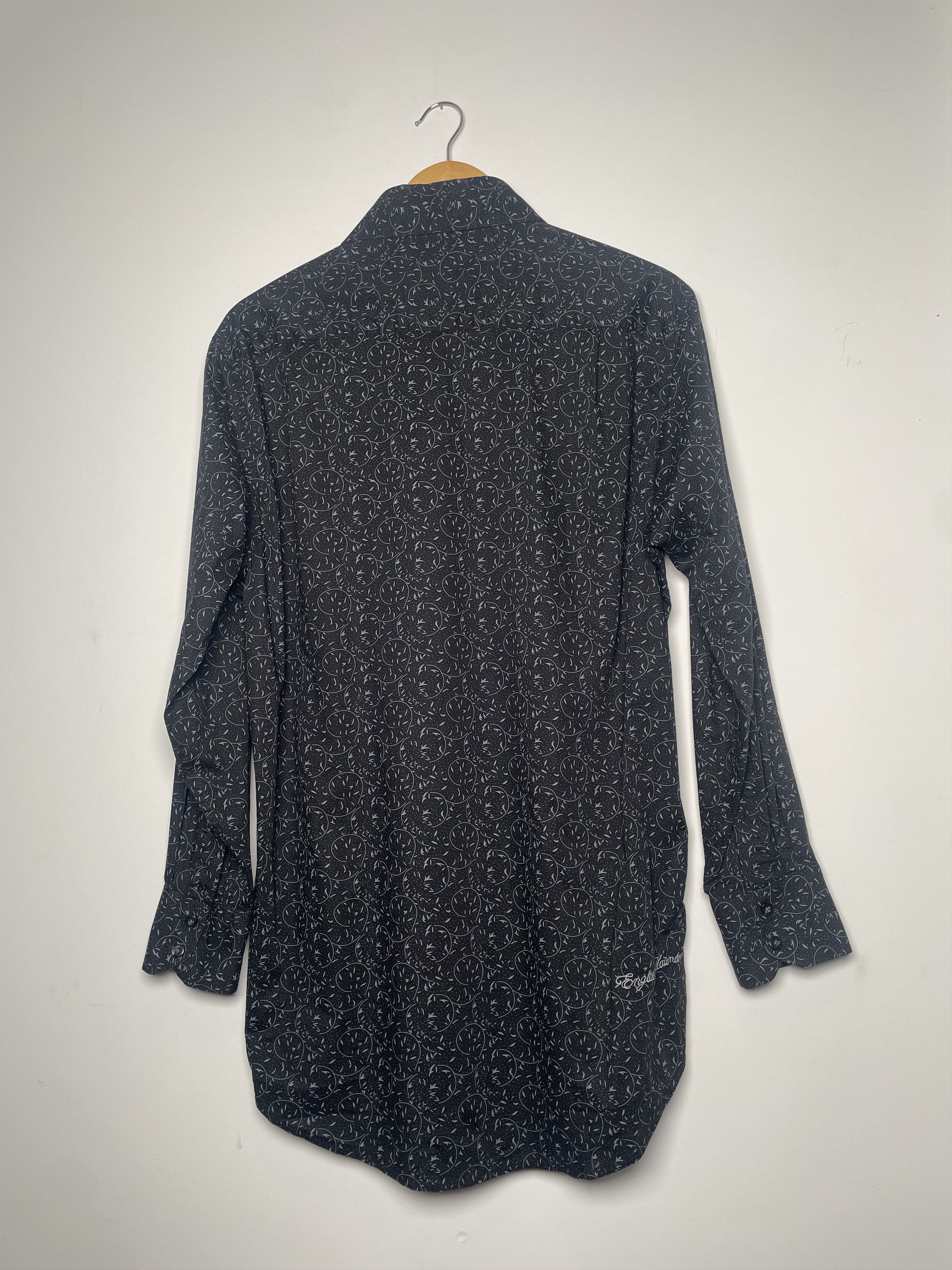English Laundry English Laundry Black Print Stretch Shirt 16 32/33 Size US L / EU 52-54 / 3 - 2 Thumbnail