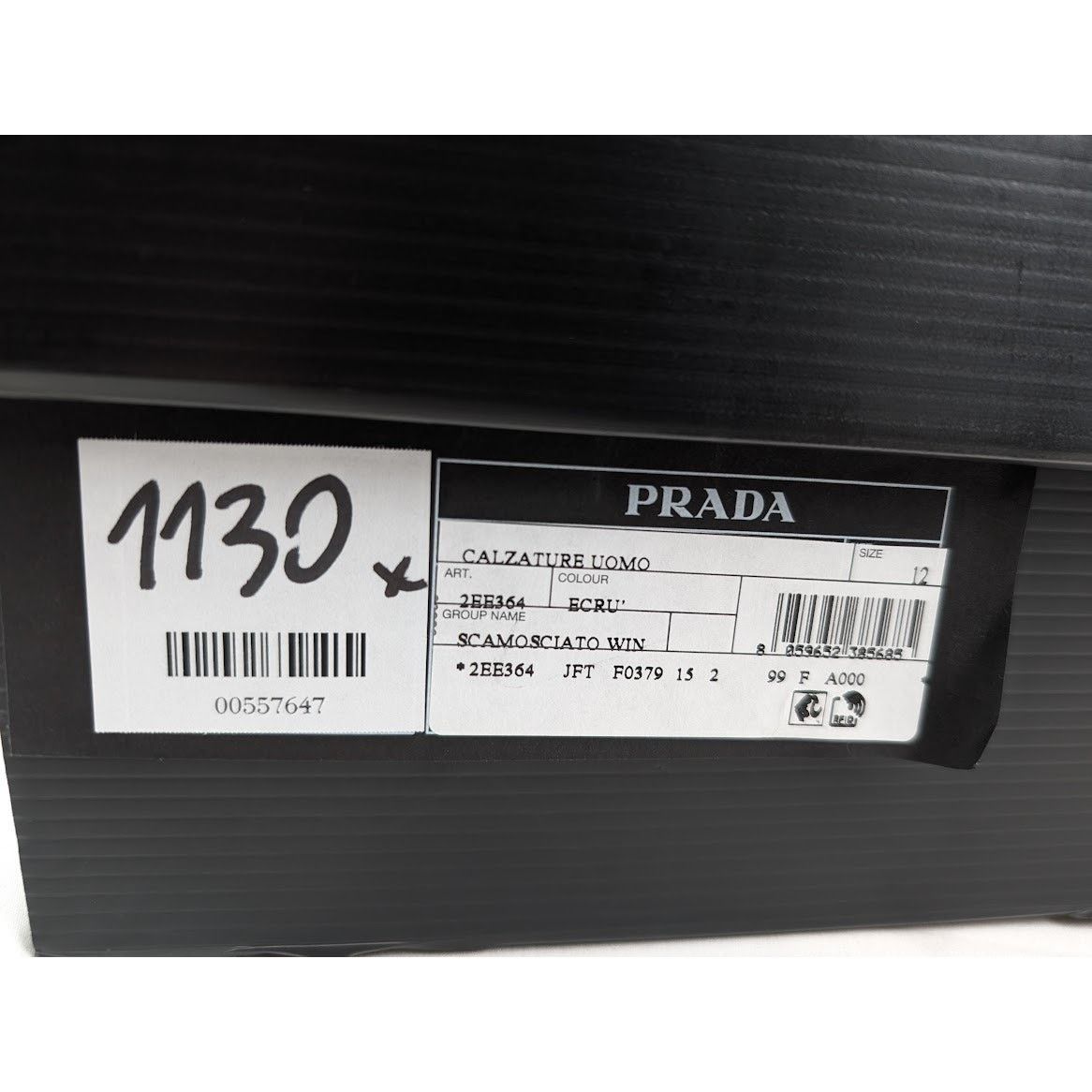 Prada o1rshd1 Downtown Shearling Sneakers in Beige Size US 13 / EU 46 - 21 Thumbnail