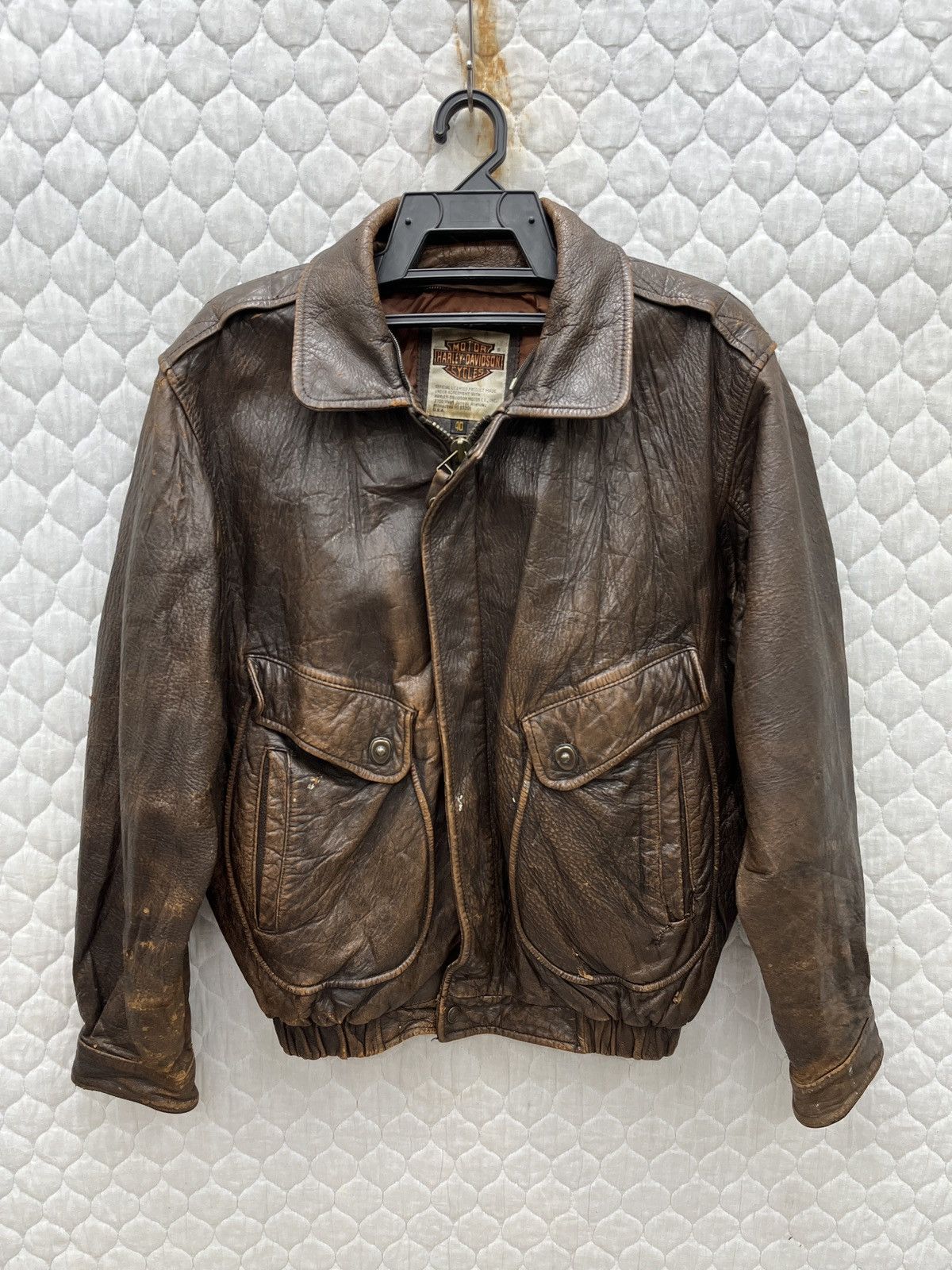 Harley Davidson A(38)🔥🔥🔥STEALS VTG HARLEY DAVIDSON LEATHER JACKET Size US M / EU 48-50 / 2 - 1 Thumbnail