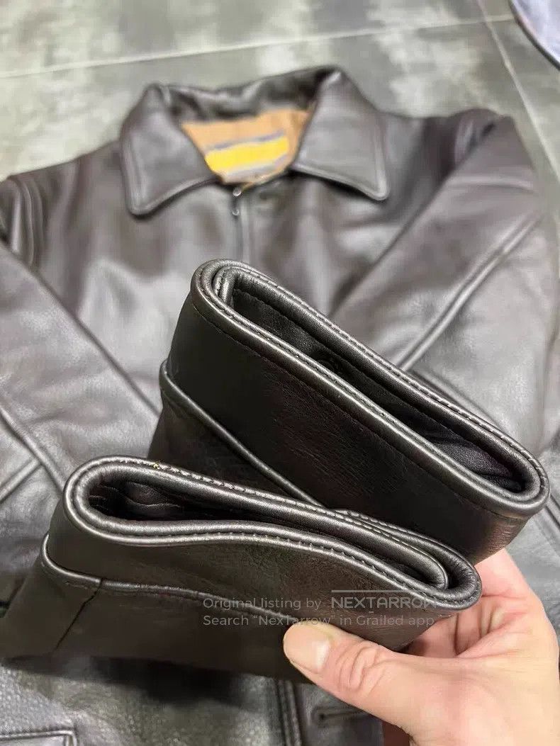 Other Heavy cowhide dispatcher leather jacket Size US M / EU 48-50 / 2 - 7 Thumbnail