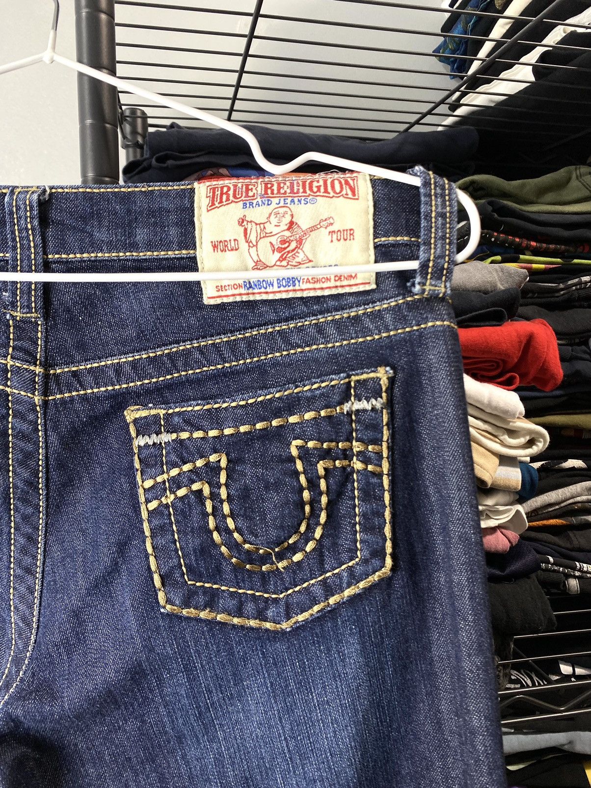 Other 90’s Vintage True Religion Made In USA Blue Denim Pants Size 28" / US 6 / IT 42 - 11 Thumbnail