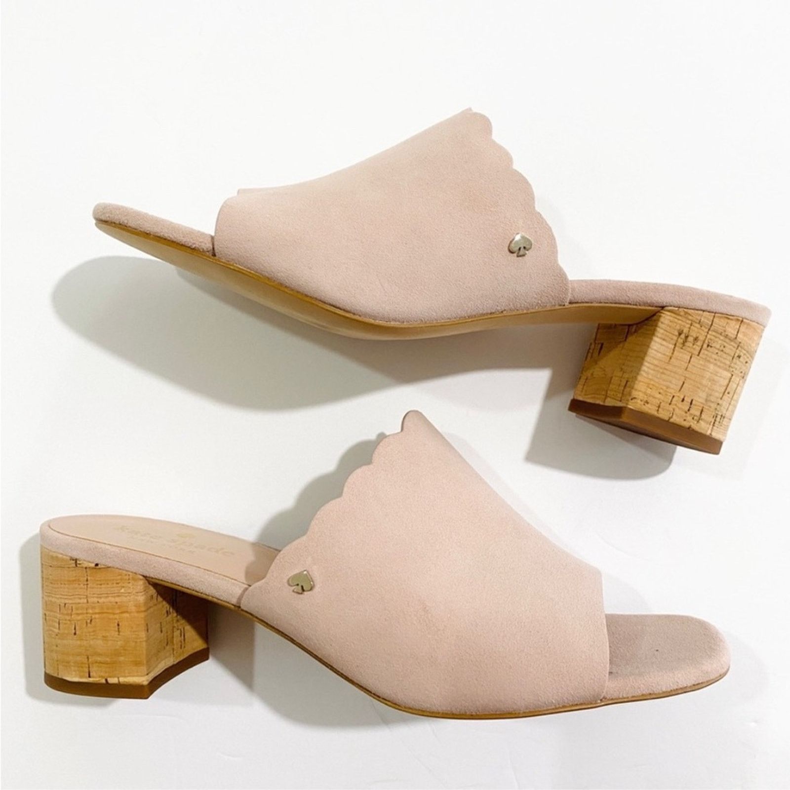 Kate Spade Kate Spade blush pink suede mules Size US 6.5 / IT 36.5 - 1 Thumbnail