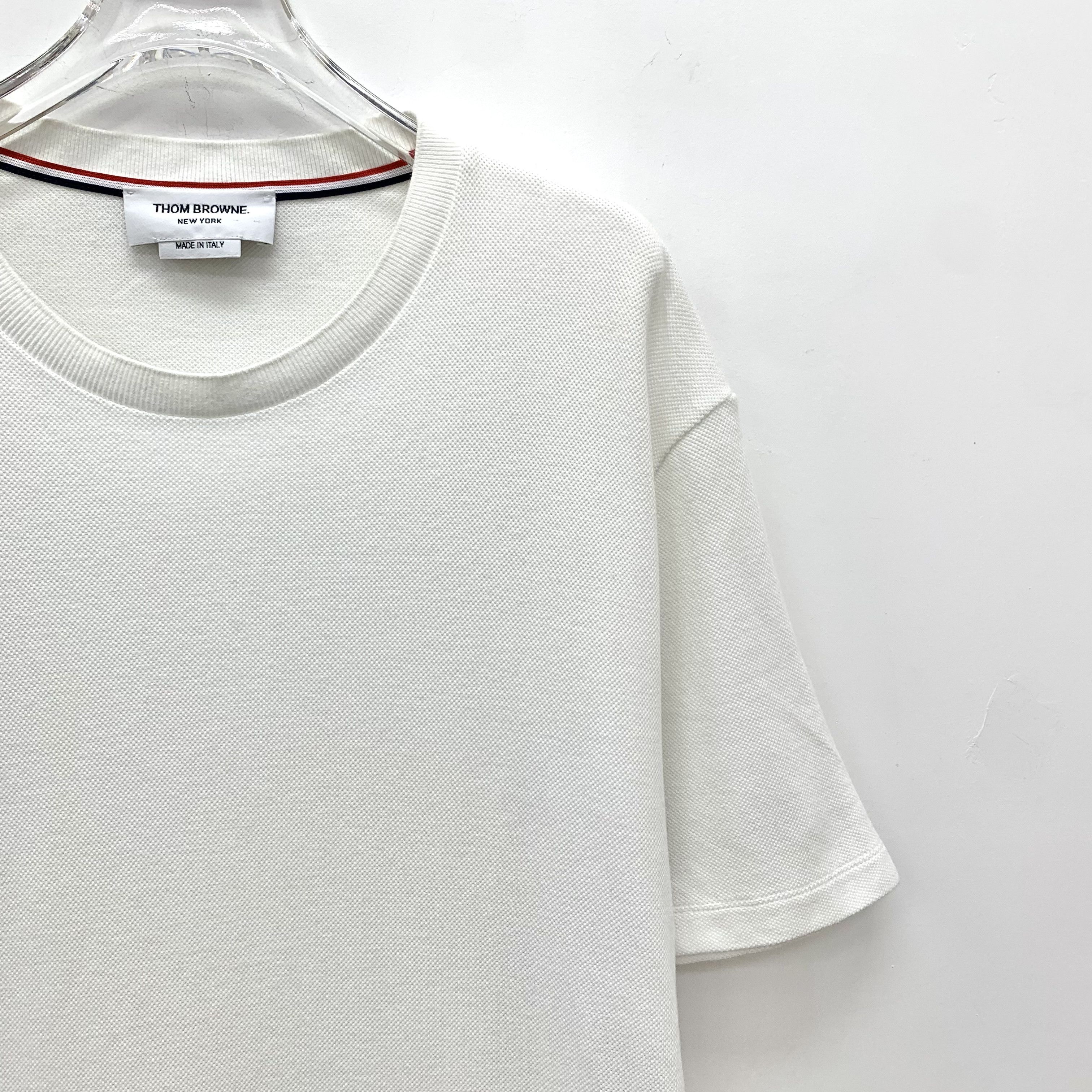 Thom Browne Thom Browne Cotton T-Shirt White (L) Size US XL / EU 56 / 4 - 3 Thumbnail