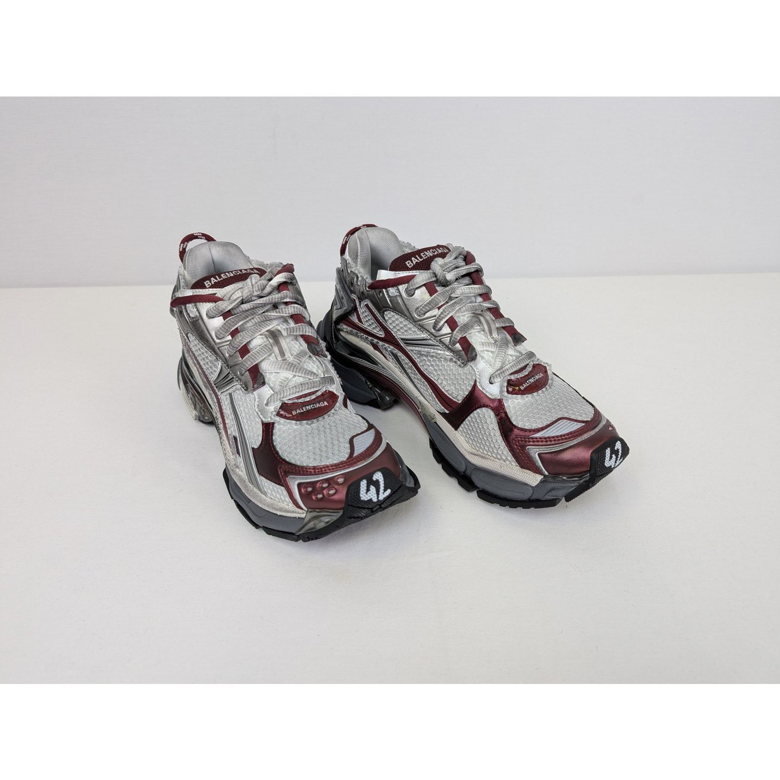 Balenciaga o1rshd1 Four Color Rubber Runners in Multicolor Size US 9 / EU 42 - 6 Thumbnail