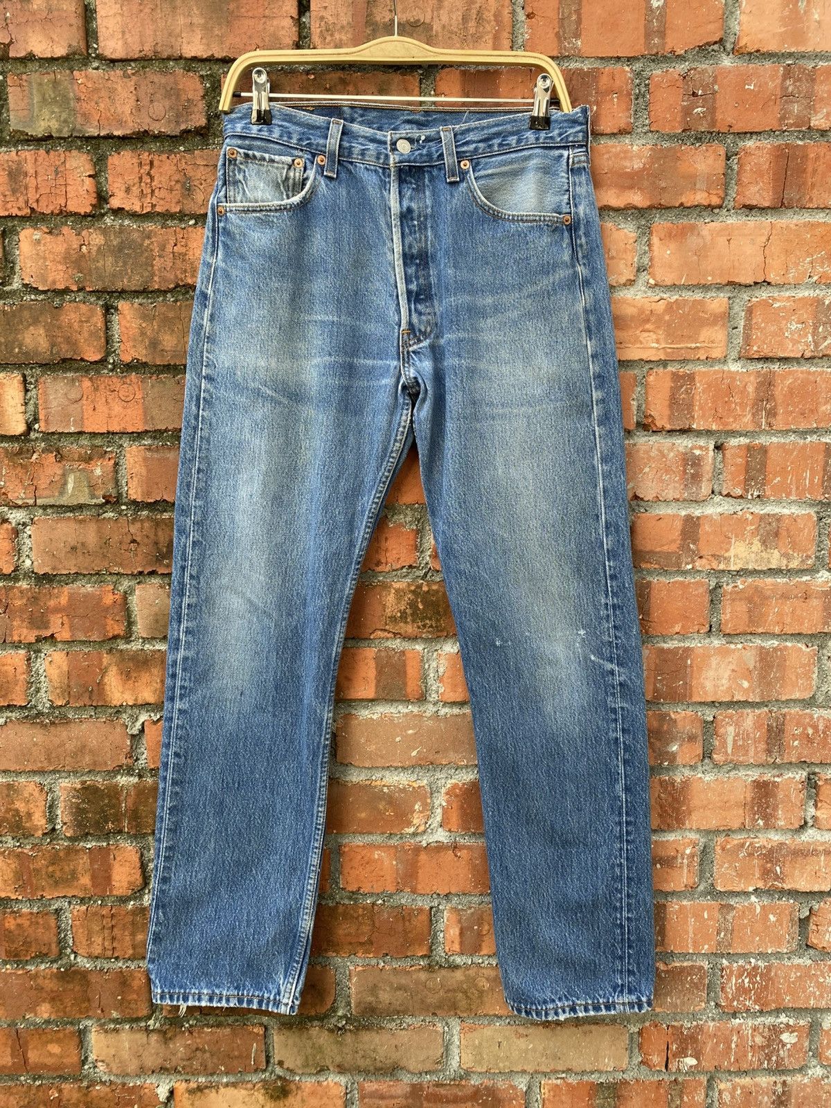 Levi's × Levi's Vintage Clothing × Vintage W31x31 Vintage levi's 501 made in USA faded Size US 31 - 1 Thumbnail