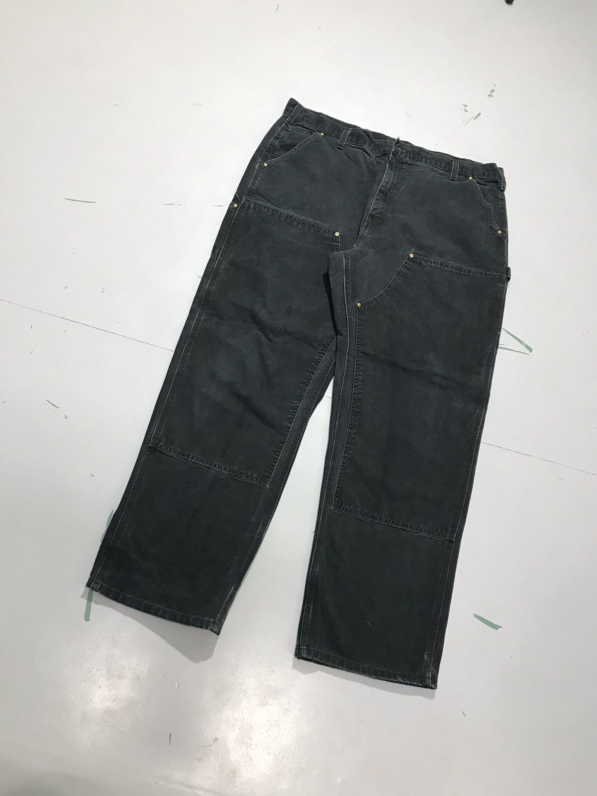 Carhartt Vintage Carhartt B01 BLK double knee workwear denim Size US 42 / EU 58 - 3 Thumbnail