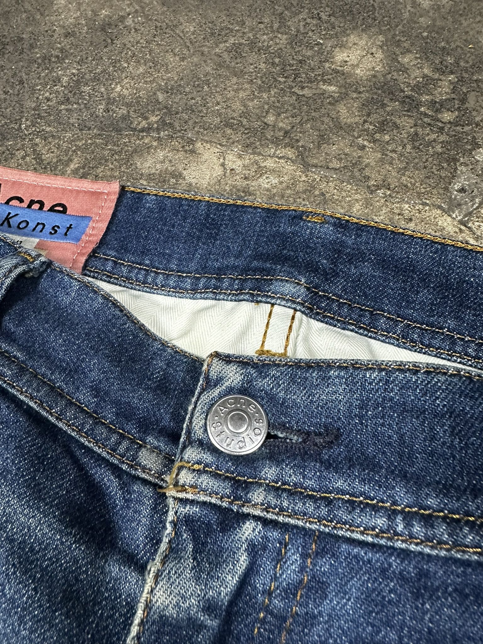 Acne Studios Acne Studios Bla Konst Faded Washed Slim Skinny Jeans Size US 31 - 7 Thumbnail