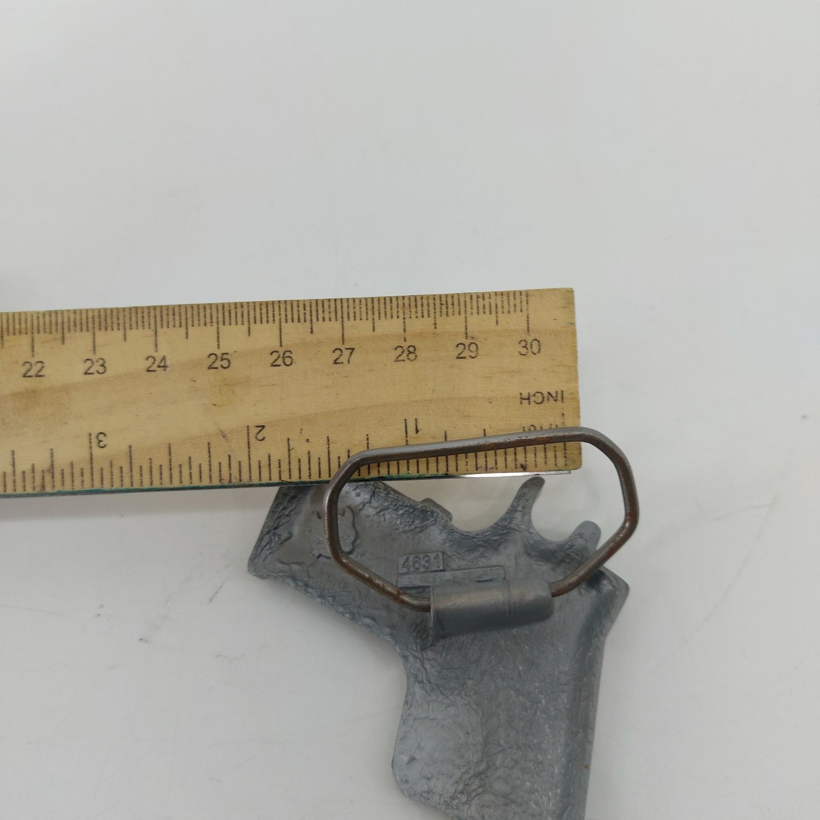 Vintage Gun Belt Buckle Rifle Pistol Belt Buckle Silver Gray Tone Size ONE SIZE - 6 Thumbnail