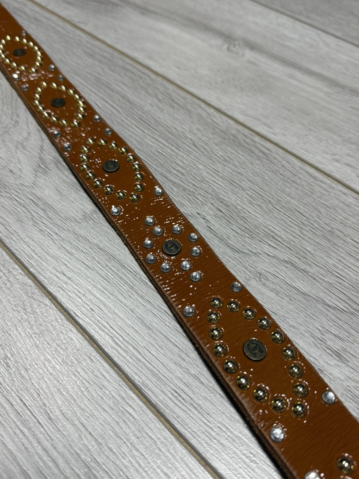Just Cavalli Just Cavalli leather studded lacquered belt vintage eb0 Size ONE SIZE - 3 Thumbnail