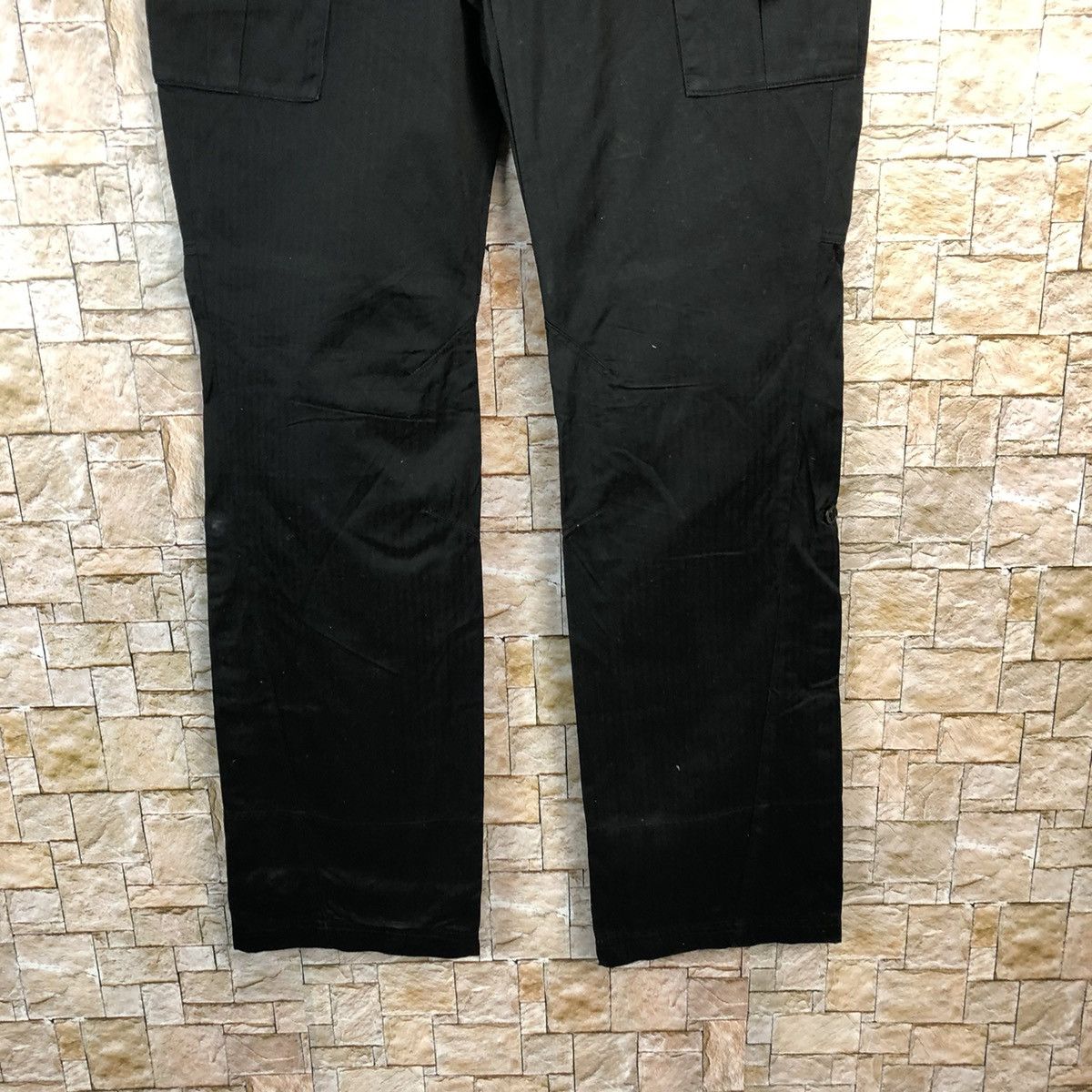 Japanese Brand Klein Plus Black Cargo Multipocket Pants #A732 Size US 31 - 6 Thumbnail