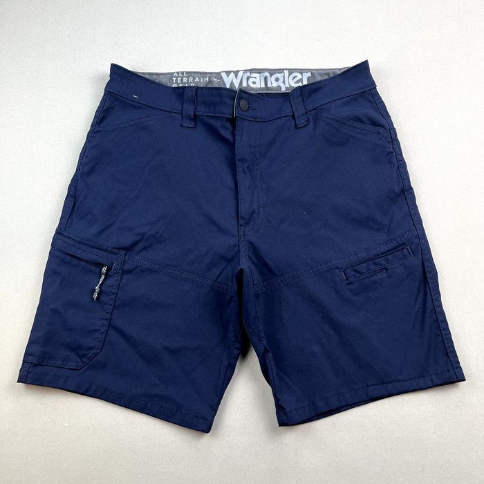 Wrangler Wrangler ATG Shorts Mens 34 Navy Blue Cargo All Terrain Gear ...