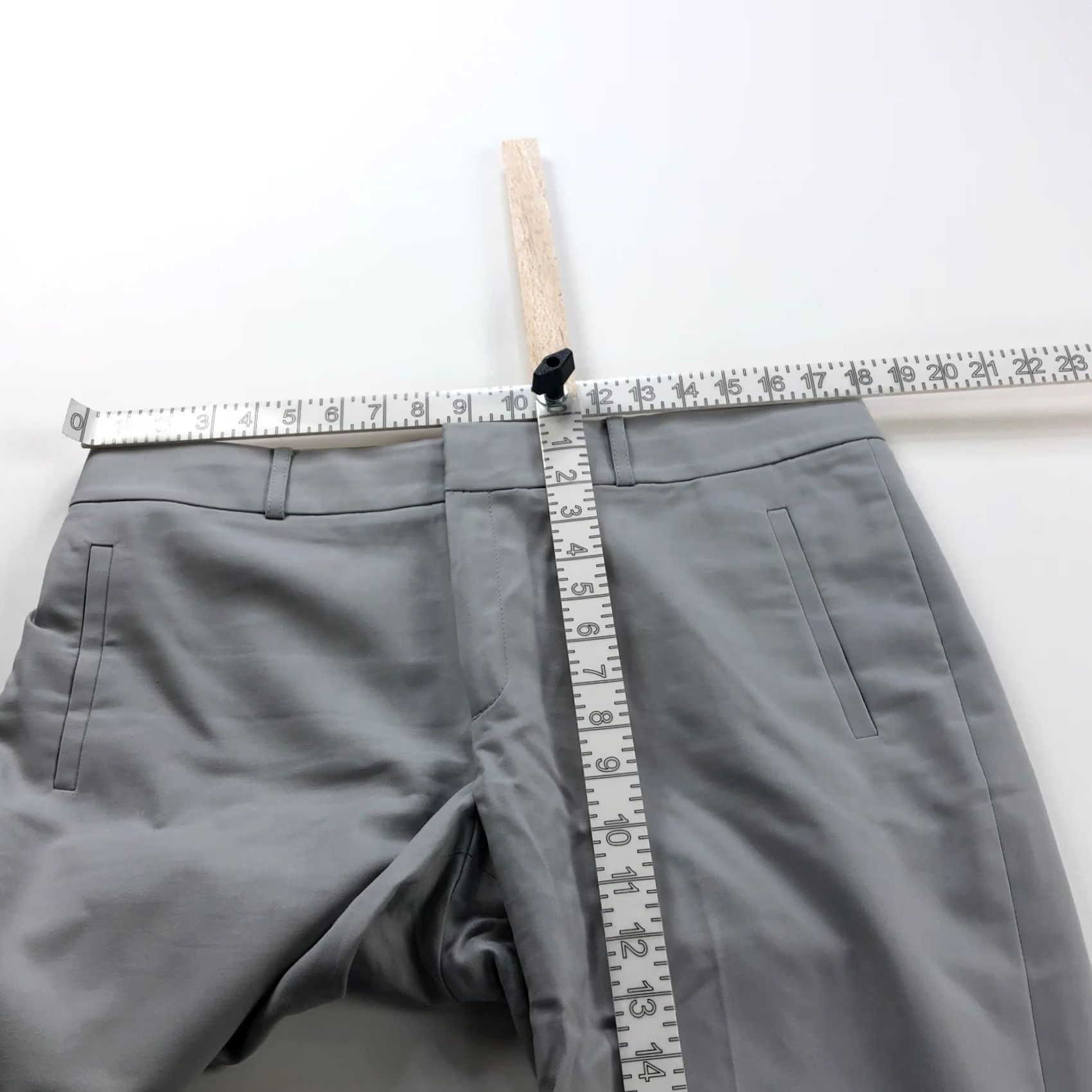 Banana Republic Banana Republic Martin Fit 14 (Fit 36W 32L) Mid Rise Cotton Dress Pants Gray Size 36" / US 14 / IT 50 - 6 Thumbnail