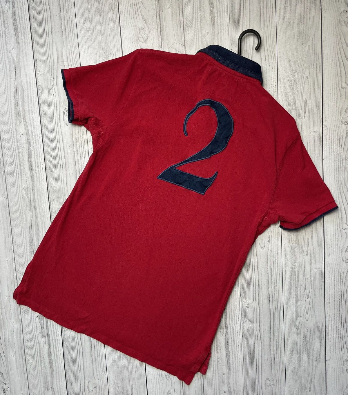 Polo Ralph Lauren × Vintage Vintage polo Ralph Lauren red big logo 2 Rare size L Size US L / EU 52-54 / 3 - 2 Thumbnail