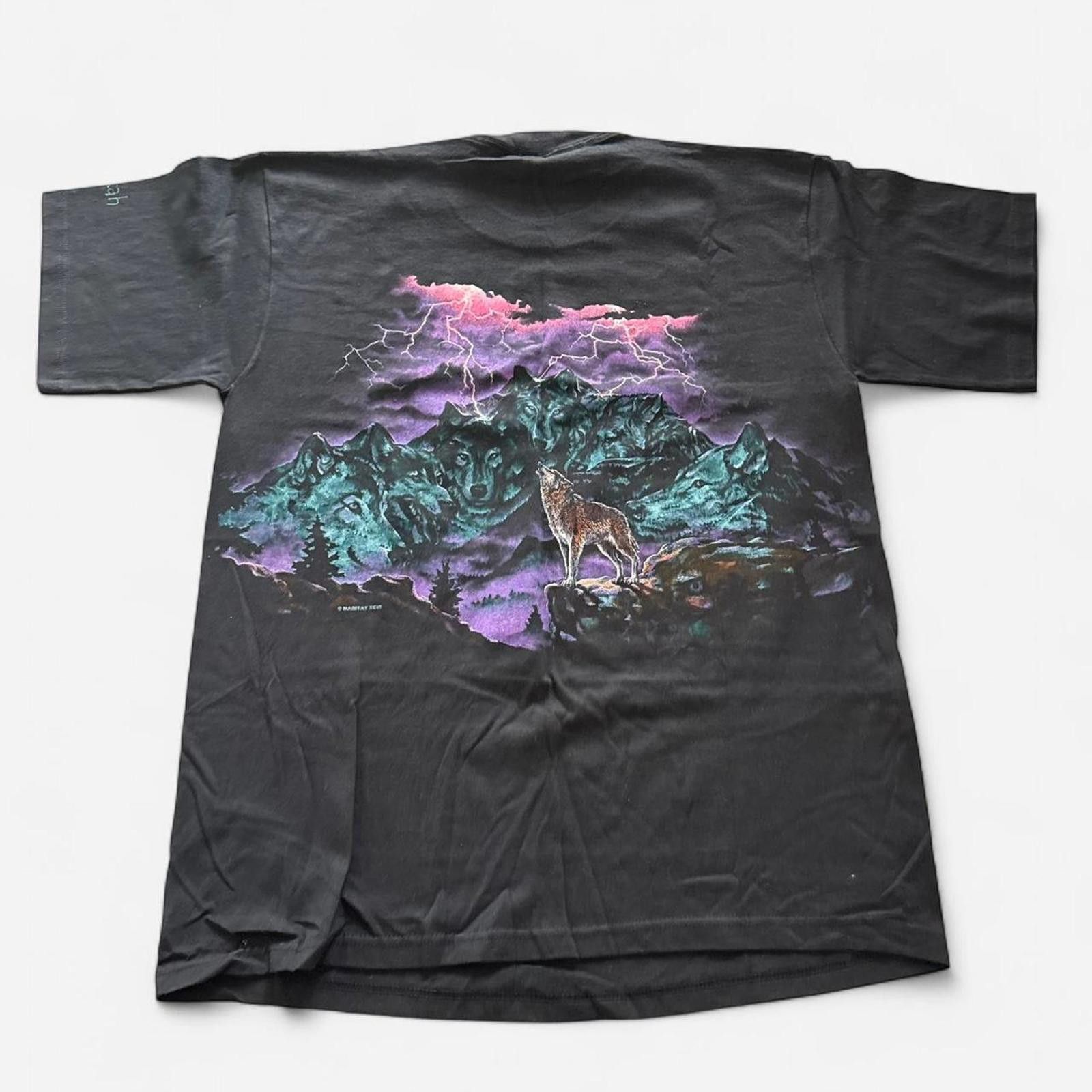Other Vintage 90s Wolf Mountain Wrap Around Mountain Nature Size US XL / EU 56 / 4 - 5 Thumbnail