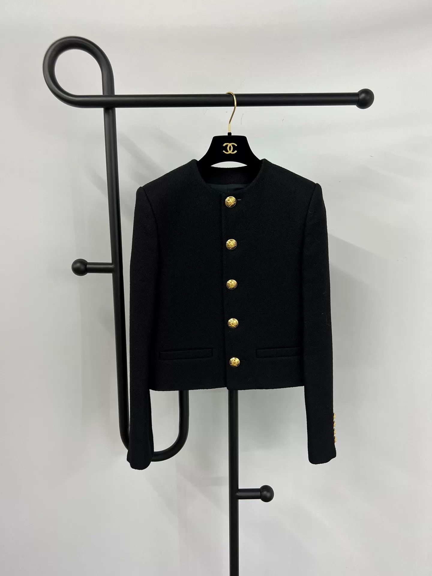Celine Celine Black Gold Jacket Size XS / US 0-2 / IT 36-38 - 1 Thumbnail