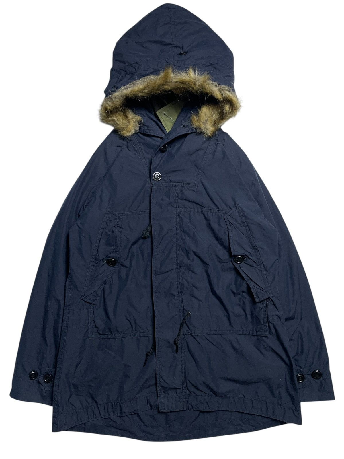 14th Addiction 2000’s Denim & Dungaree - Apocalypse Parka Fur Jacket Size US M / EU 48-50 / 2 - 1 Thumbnail