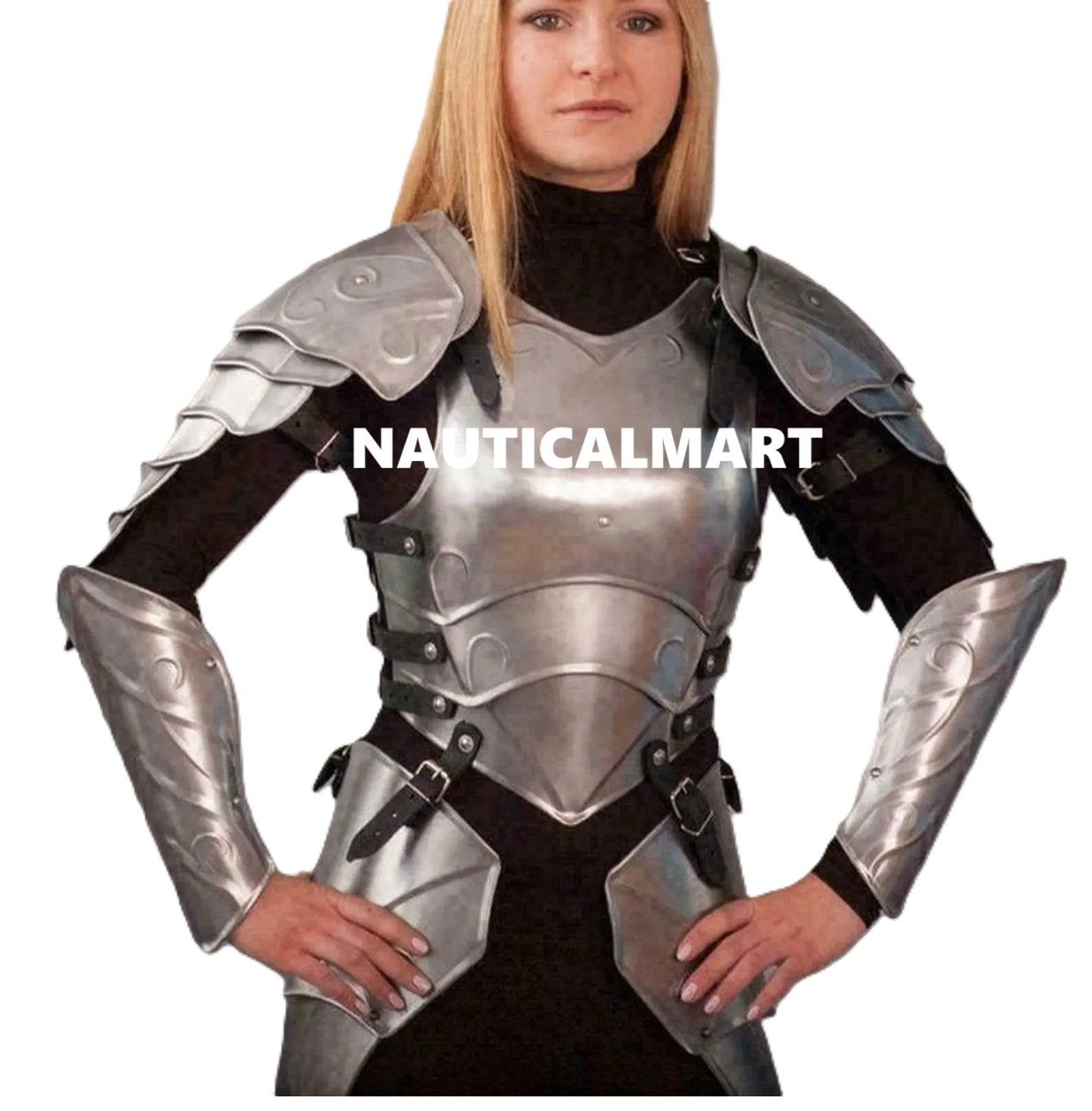 Other Handmade Steel Lady Knight Armor Costume Size ONE SIZE - 2 Thumbnail