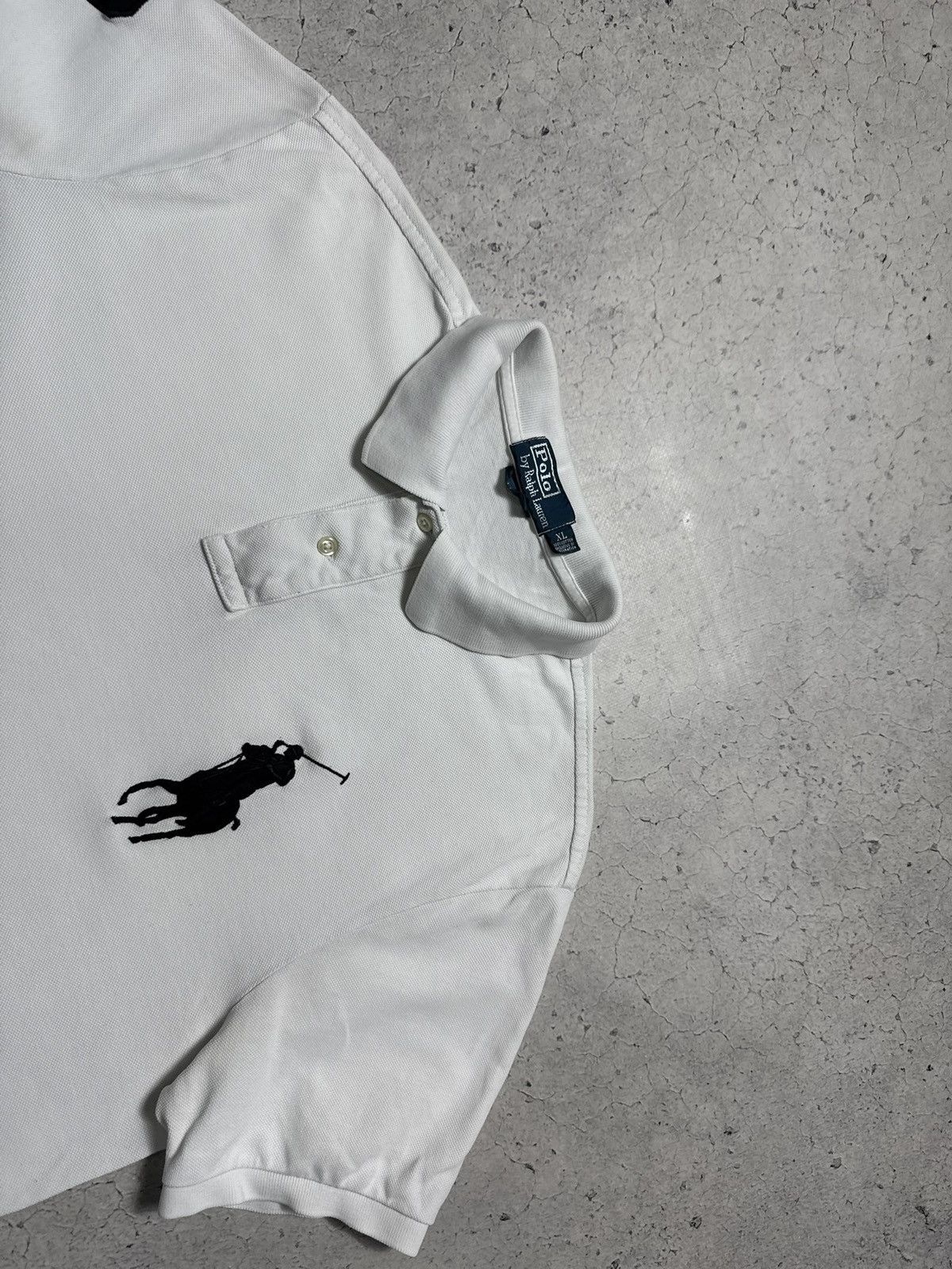 Polo Ralph Lauren Polo Ralph Lauren Big Pony Polo Shirt PRL Y2K White Vintage Size US XL / EU 56 / 4 - 4 Thumbnail