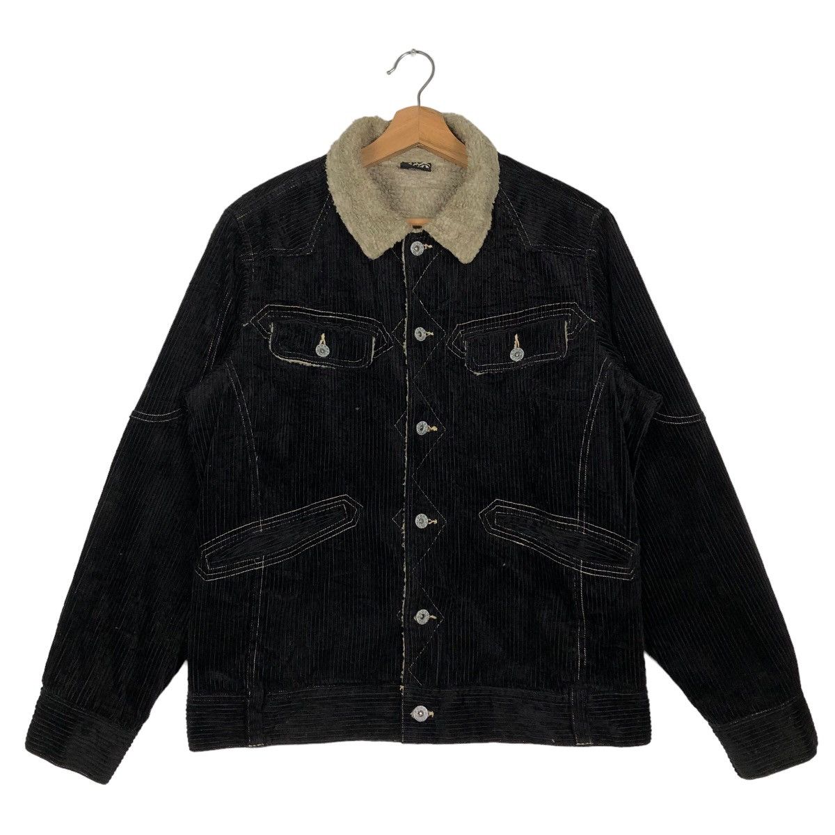 Hysteric Glamour 🔥Vintage Corduroy Jacket Sealrock Japan Mink Fur Lining Size US M / EU 48-50 / 2 - 1 Thumbnail