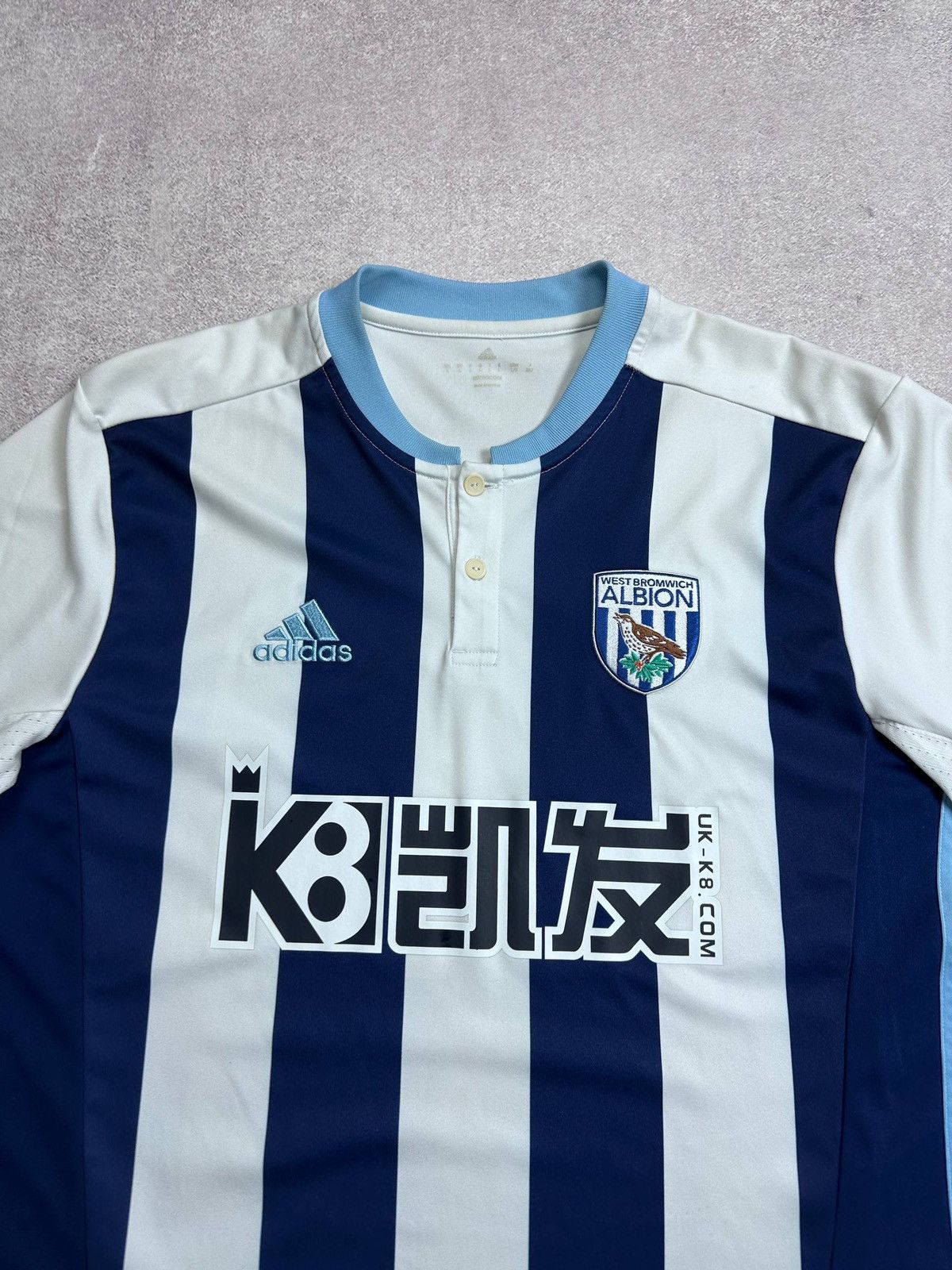 Adidas 2016 Adidas West Bromwich Albion Home Jersey T-shirt XL Size US L / EU 52-54 / 3 - 4 Thumbnail