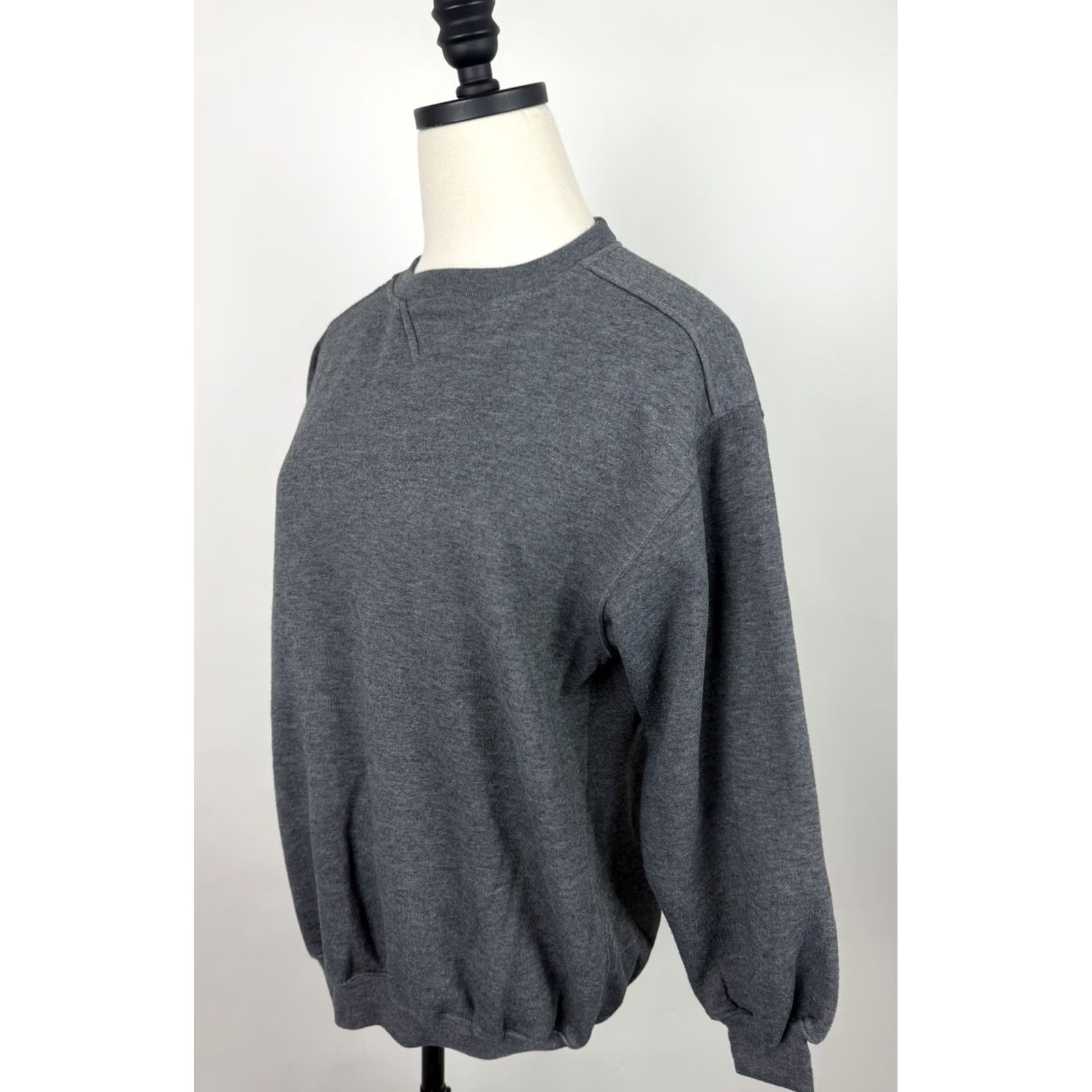 Vintage VINTAGE Jennifer Moore Sweatshirt Womens XS Charcoal Gray Crewneck Tri-blend Knit Pullover 90s Grunge Retro Casual Womens XS Size XS / US 0-2 / IT 36-38 - 5 Thumbnail