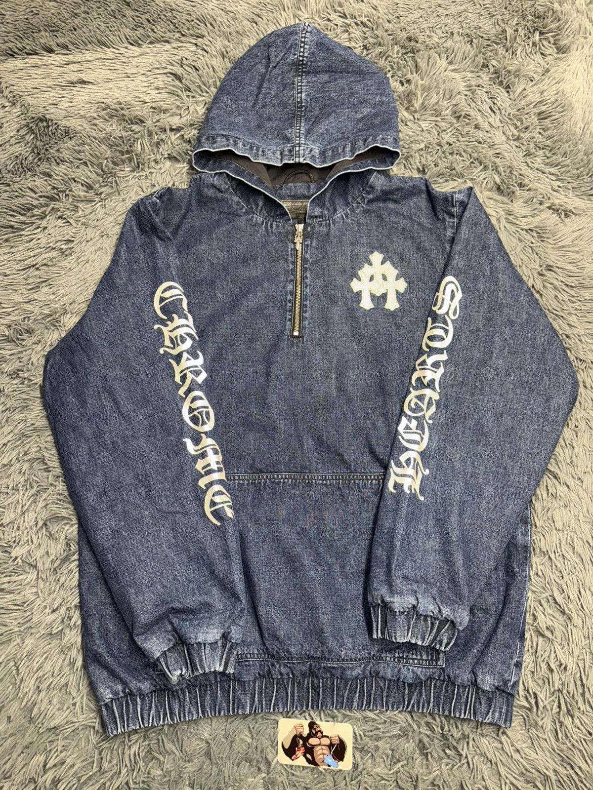 Chrome Hearts Chrome Hearts Leather Triple Cross Denim Anorak Size US M / EU 48-50 / 2 - 2 Thumbnail