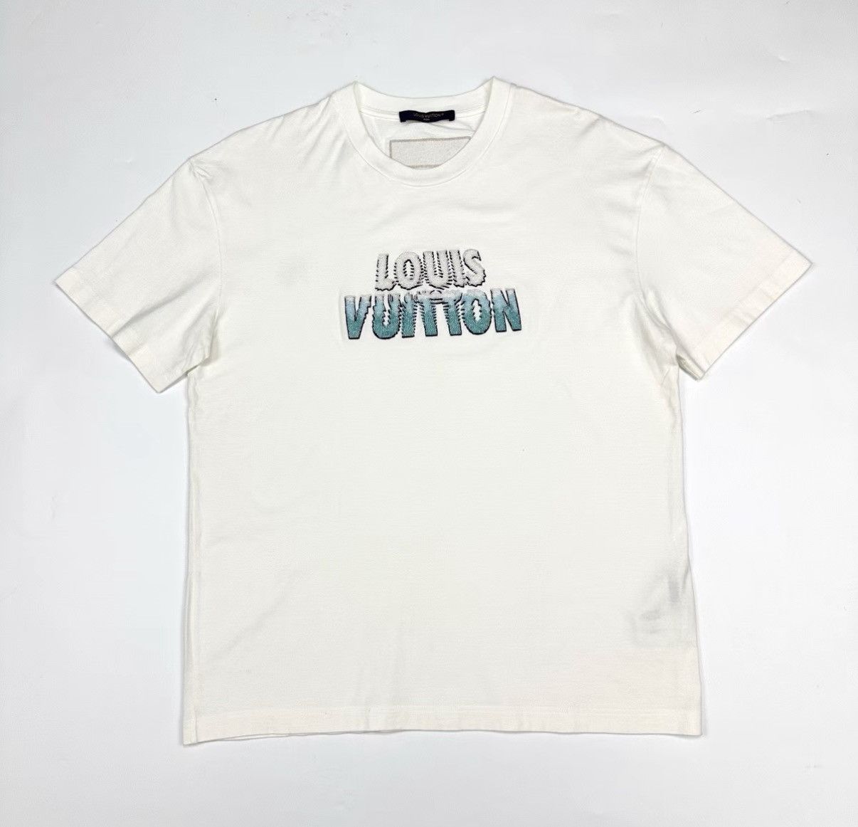 Louis Vuitton Louis Vuitton Beaded Letter Short Sleeve T-shirt K12 Size US L / EU 52-54 / 3 - 1 Thumbnail