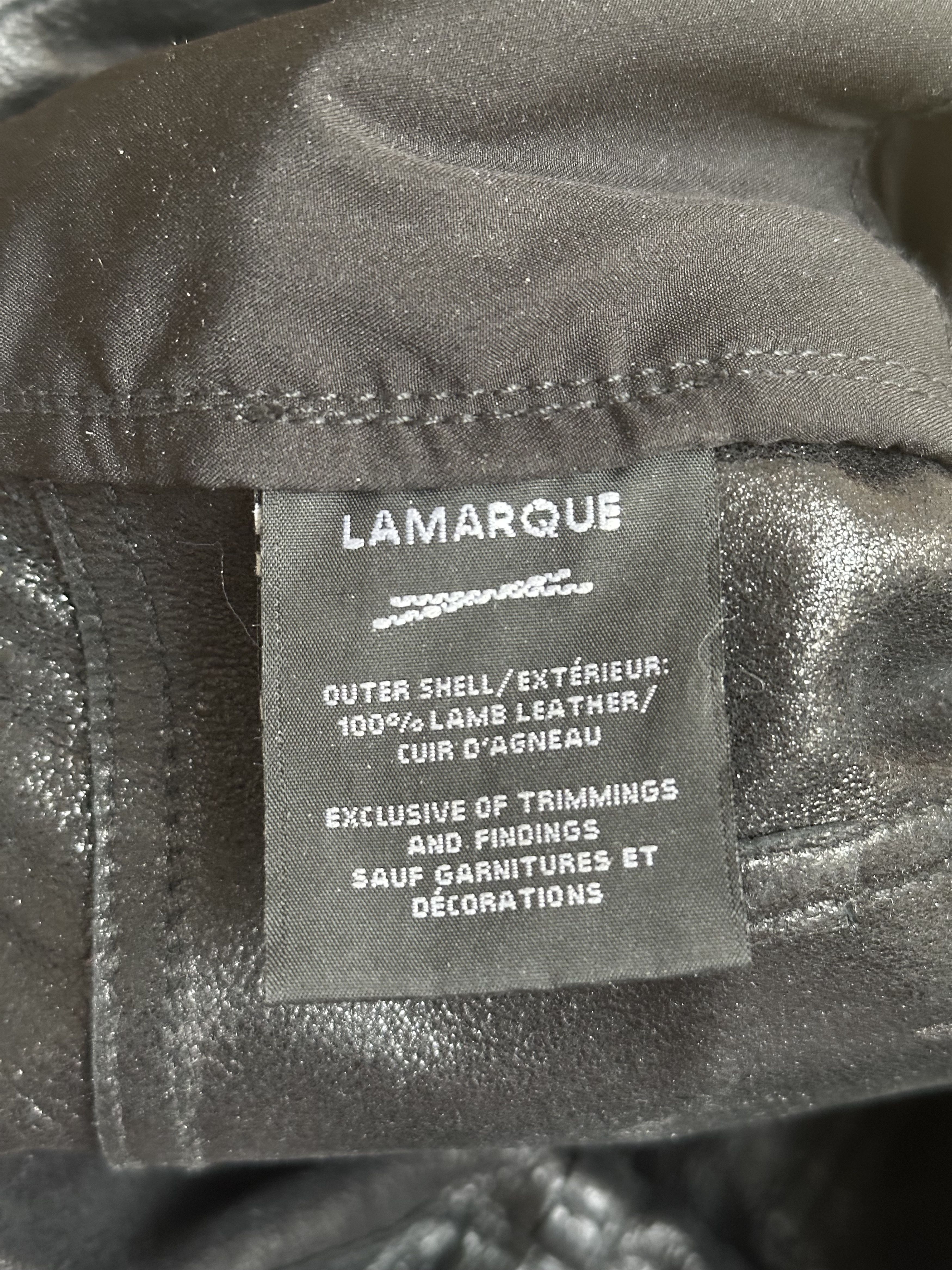 LAMARQUE LAMARQUE Leather Tapered Pants in Fenne Black XS (Women) NWT Size 26" / US 2 / IT 38 - 9 Thumbnail
