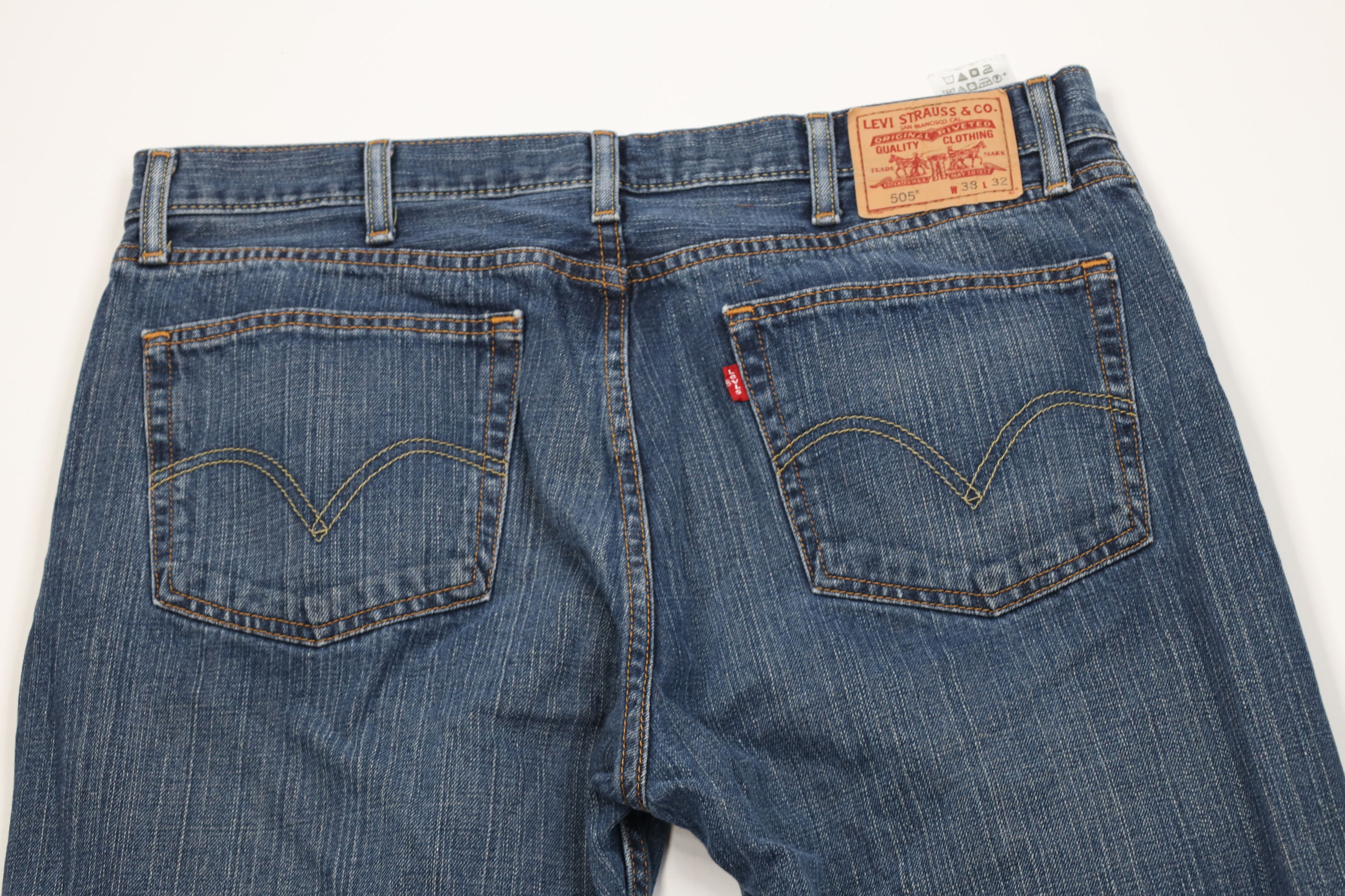 Levi's Vintage Y2K Levis 505 Fit Straight Leg Denim Jeans Blue Size US 38 / EU 54 - 12 Thumbnail