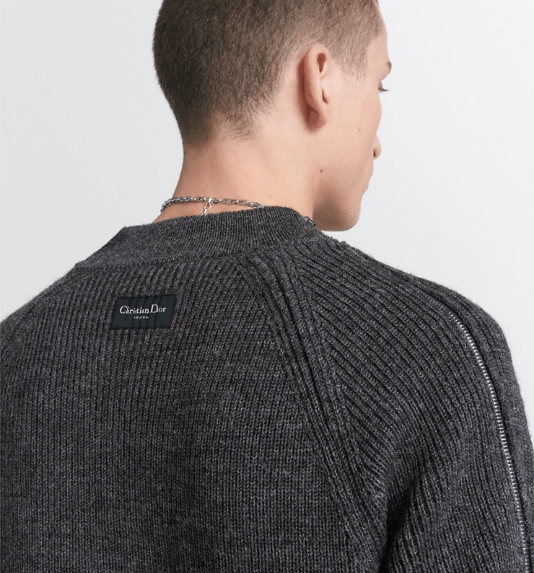 Dior o1w1db10525 493M63 Couture Sweater in Gray Size US M / EU 48-50 / 2 - 5 Thumbnail
