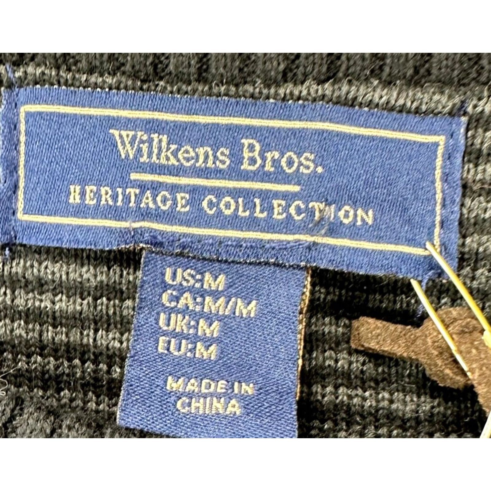 Vintage Wilkens Bros Sweater Men Medium Heritage Collection Black Crew Neck Pullover NEW Knit Casual Outdoor Walking 90s? Size US M / EU 48-50 / 2 - 6 Thumbnail