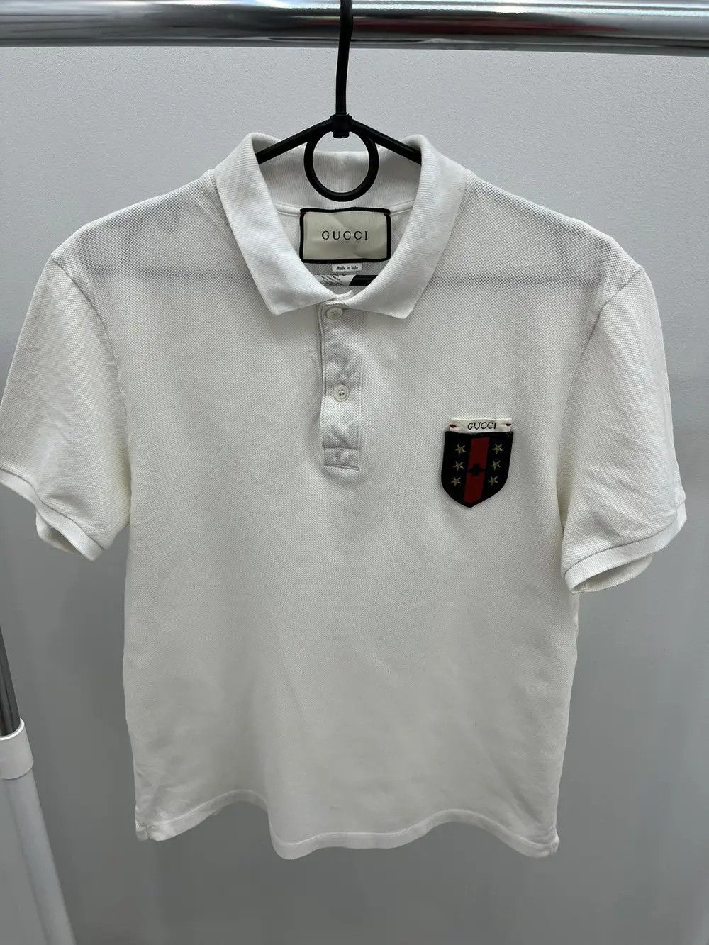 Gucci Gucci Cotton Bee Logo Polo Shirt Size US L / EU 52-54 / 3 - 1 Thumbnail