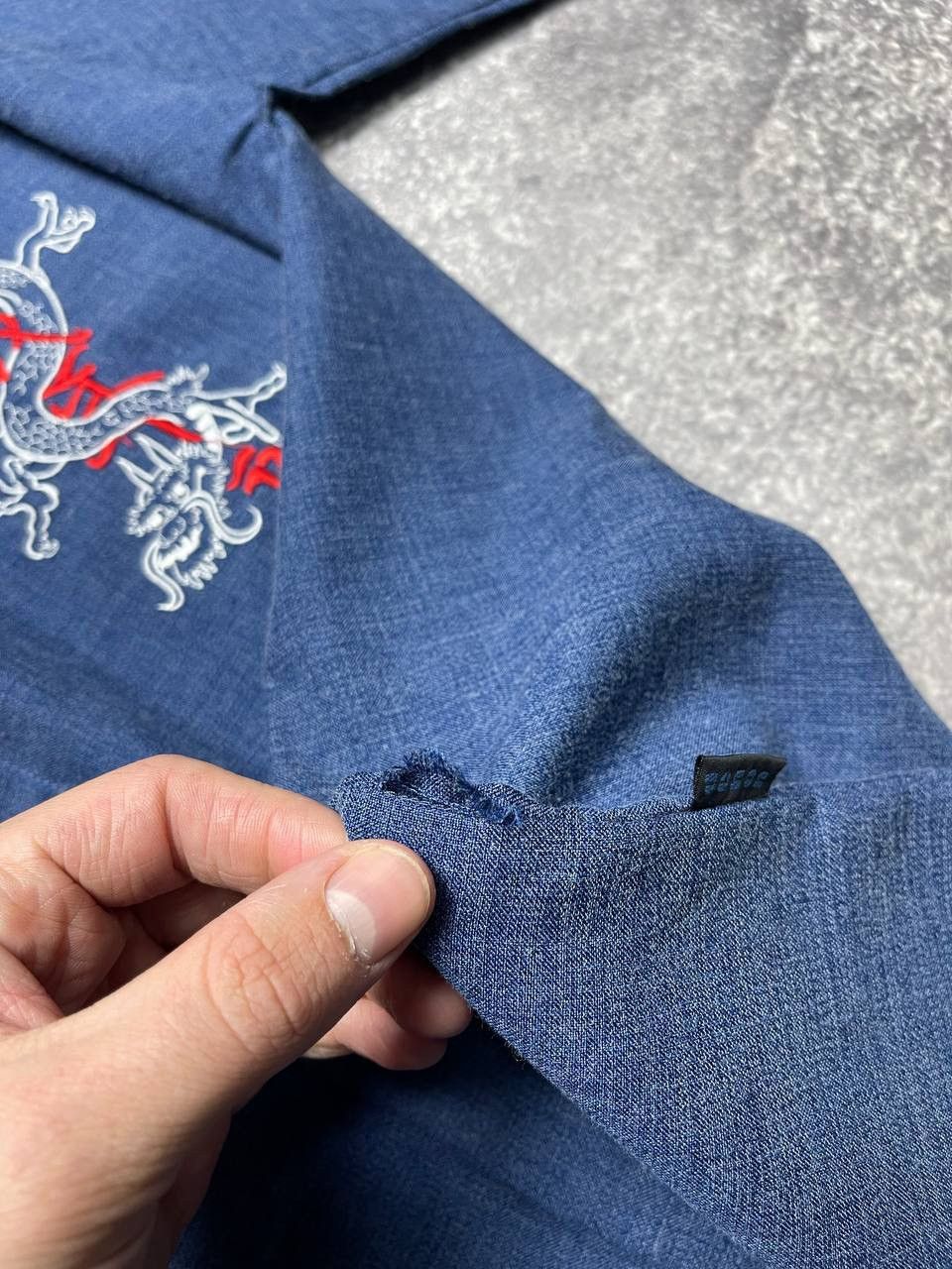 Japanese Brand × Vintage Vintage rare dragon demon big logo shirt Size US L / EU 52-54 / 3 - 8 Thumbnail