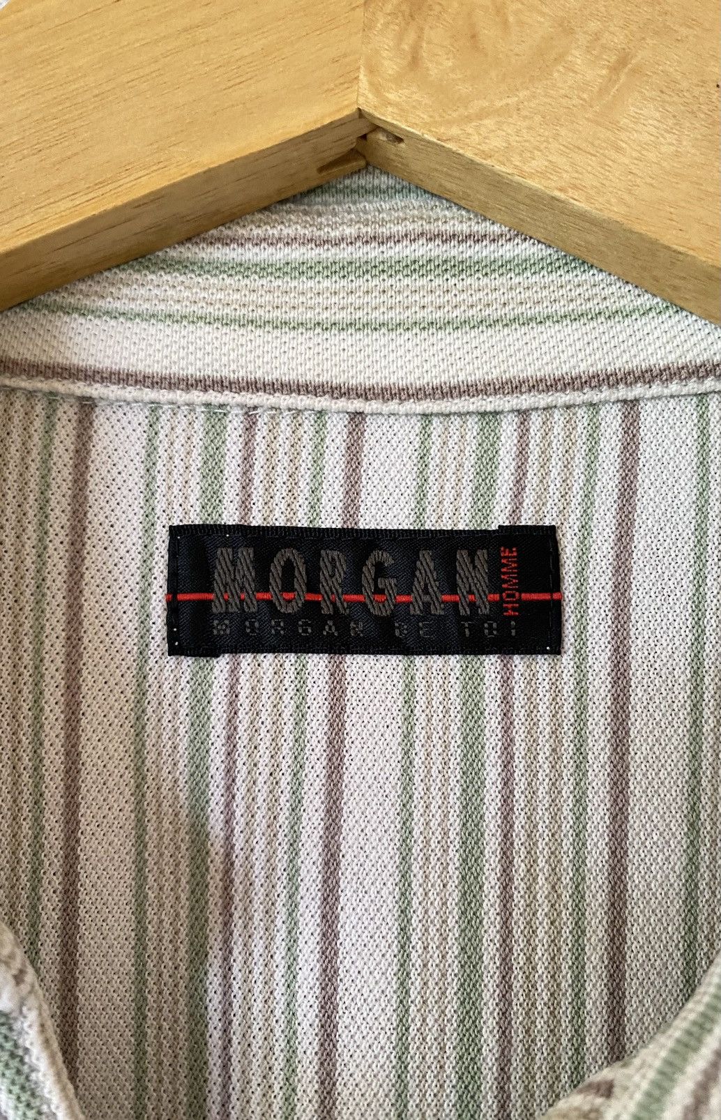Beauty Beast × Japanese Brand × Morgan Homme Morgan Homme Polo Shirt Size US L / EU 52-54 / 3 - 3 Thumbnail