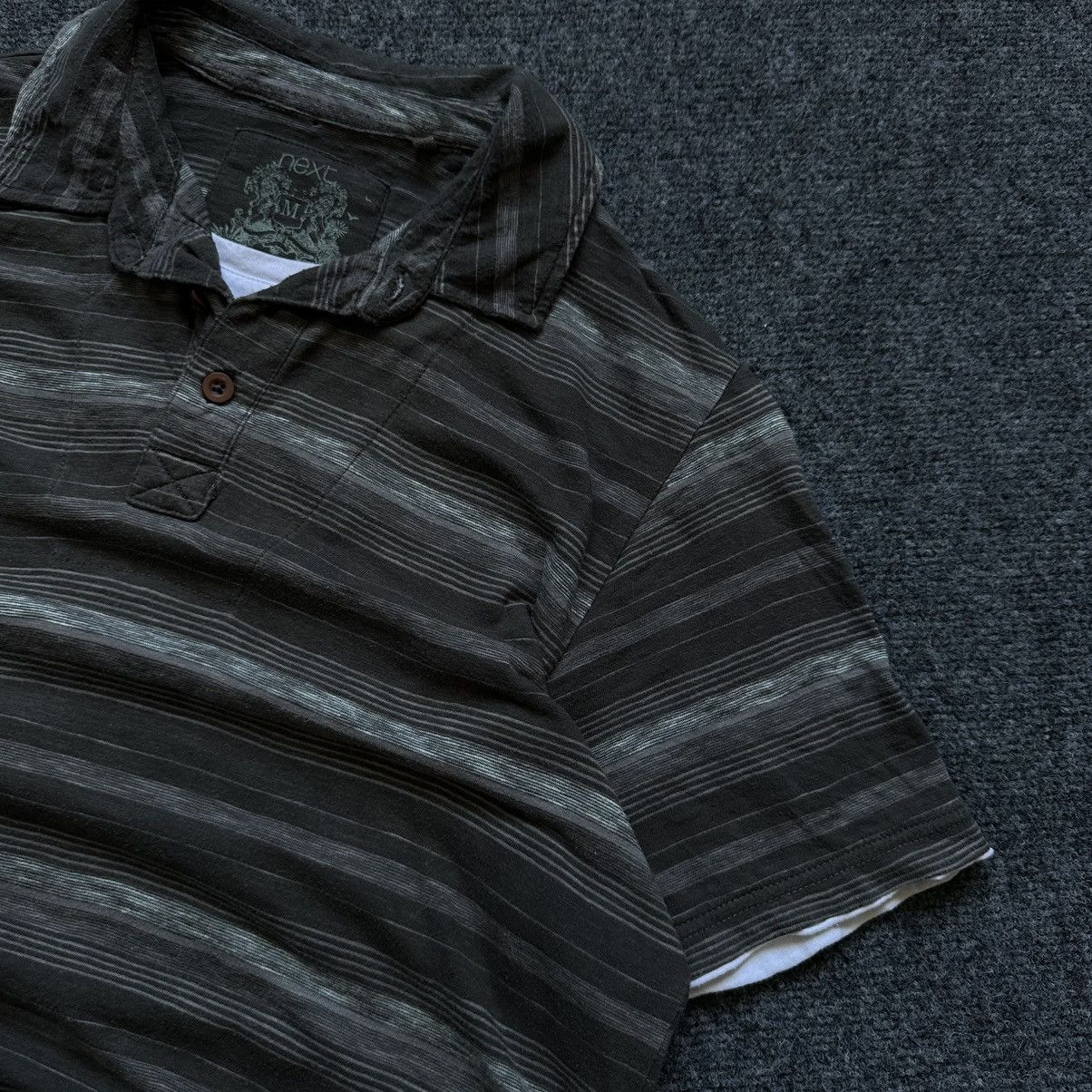 POST ARCHIVE FACTION (PAF) VTG Next Stripped Polo Grunge Avant-garde Size M Green Brown Size US M / EU 48-50 / 2 - 8 Thumbnail