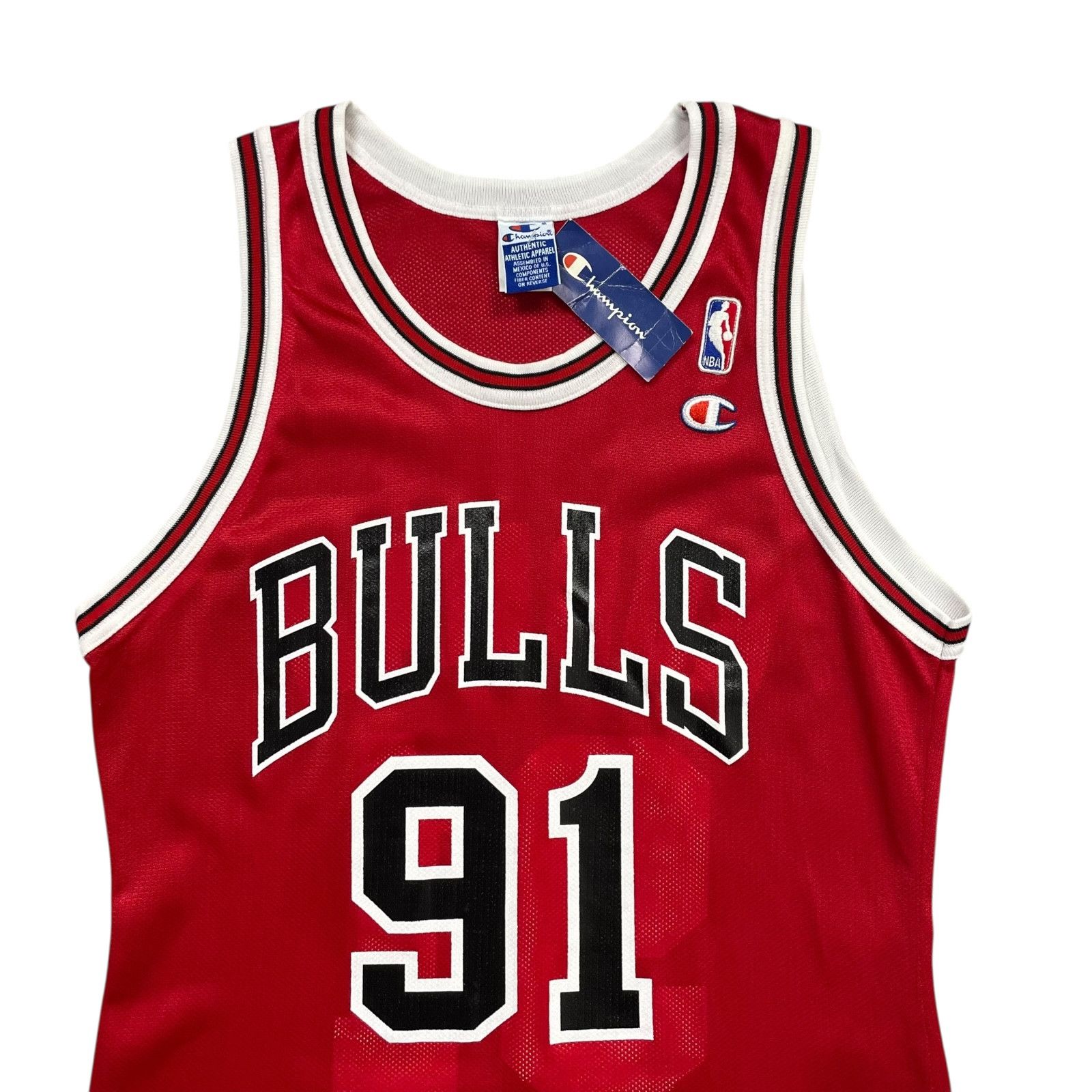 Champion VTG 90s CHICAGO BULLS DENNIS RODMAN CHAMPION JERSEY SIZE 40 Size US L / EU 52-54 / 3 - 4 Thumbnail