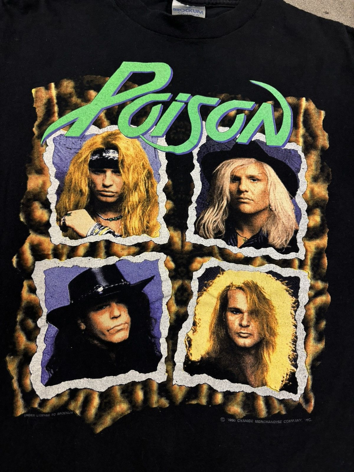 Vintage VINTAGE 90s POISON TSHIRT Size US L / EU 52-54 / 3 - 3 Thumbnail