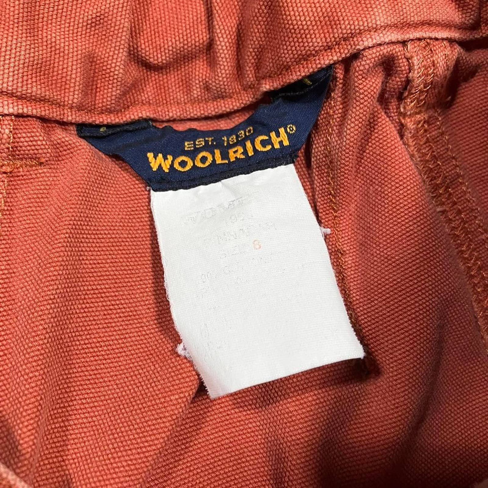 Woolrich Woolen Mills Woolrich Red Orange Canvas Cargo Shorts Size 30" / US 8 / IT 44 - 4 Thumbnail
