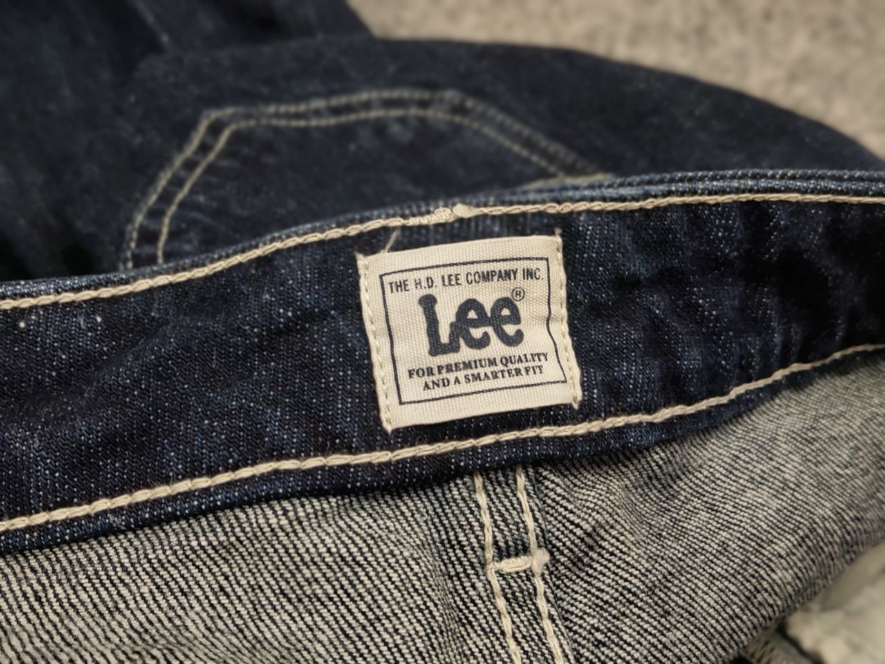 Lee Lee carol button fly Straight Stone Selvedge Denim Jeans Size US 29 - 7 Thumbnail