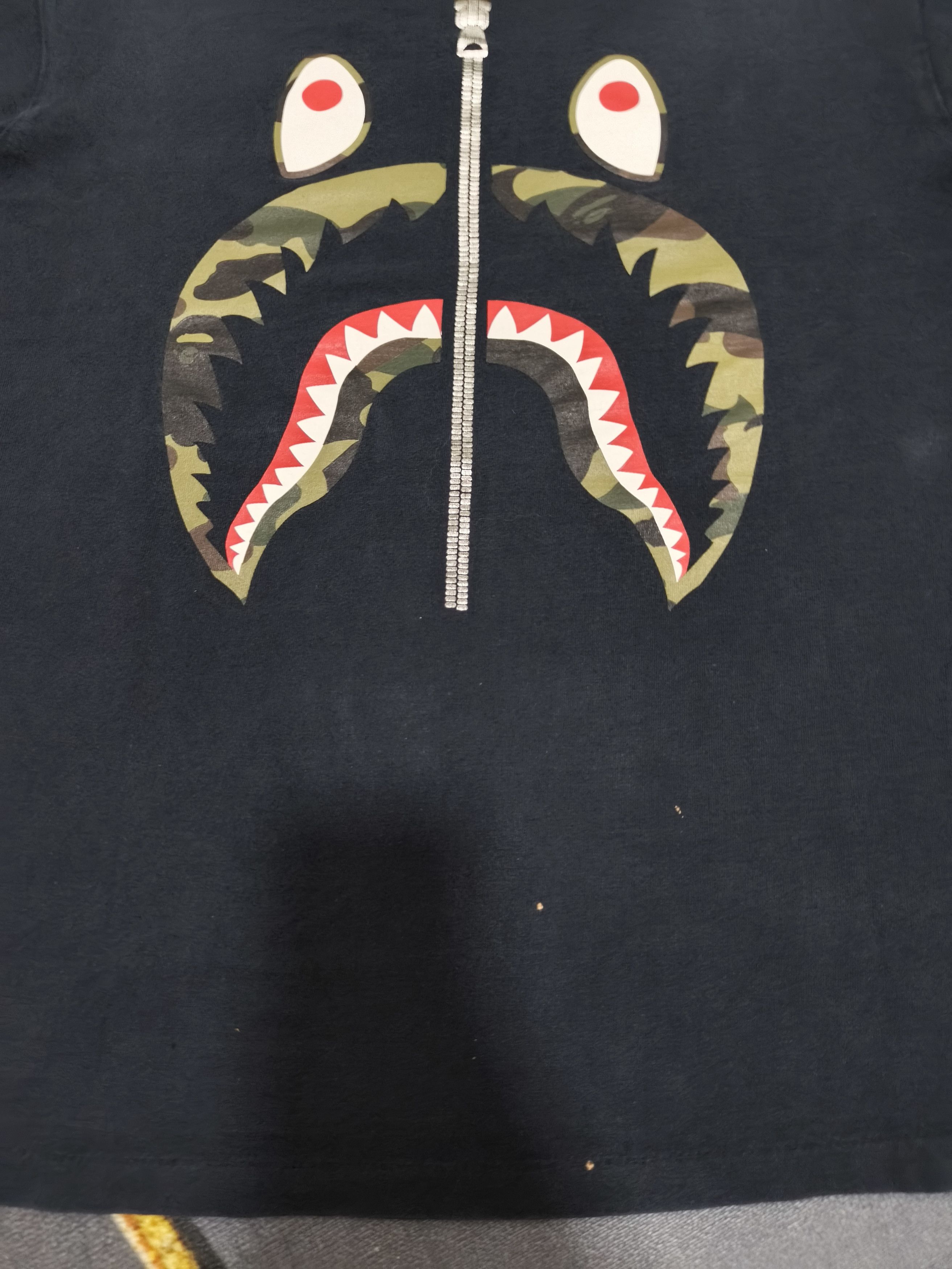 Bape BAPE Shark Face Camo Zip Tee – A Bathing Ape Size US L / EU 52-54 / 3 - 5 Thumbnail