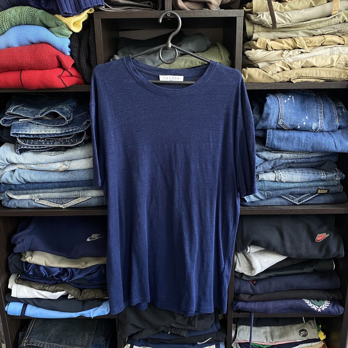 Sandro Luxury Sandro Paris Basic Designer streetwear oldmoney tee Size US M / EU 48-50 / 2 - 1 Thumbnail