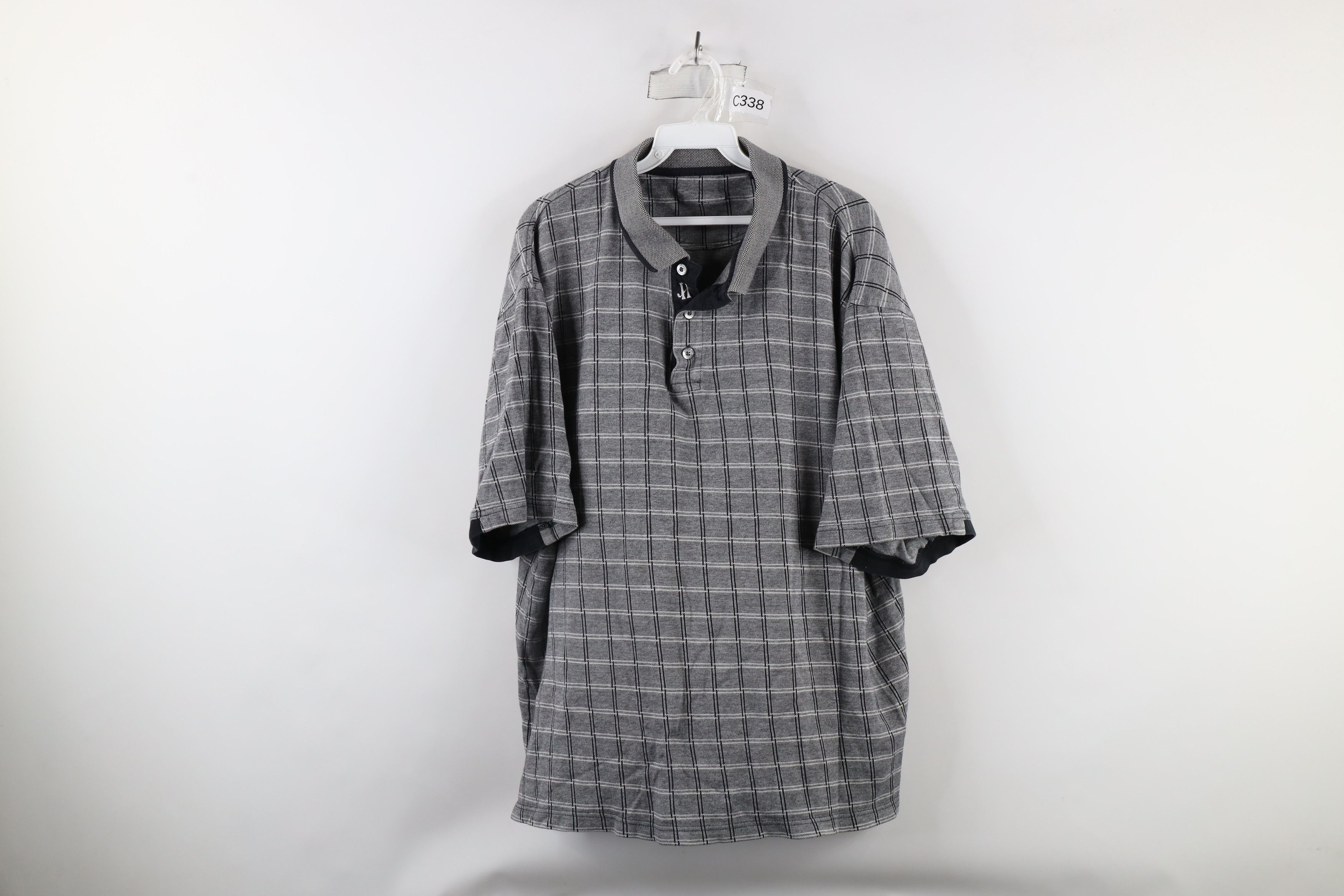 Vintage Vintage 90s Streetwear Checkered Collared Golf Polo Shirt Size US XL / EU 56 / 4 - 1 Thumbnail