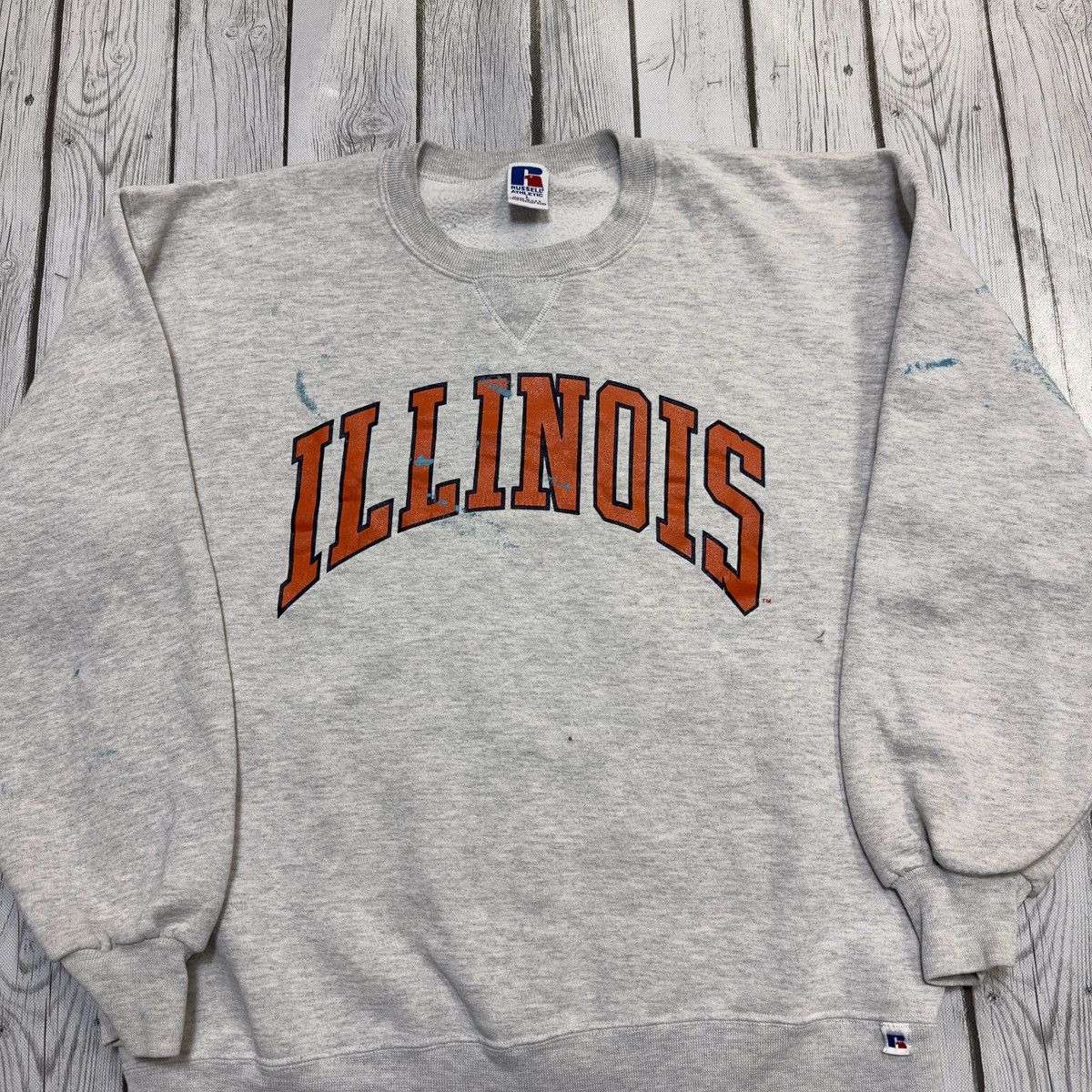 Russell Athletic × Vintage Vintage University of Illinois sweatshirt Size US L / EU 52-54 / 3 - 3 Thumbnail