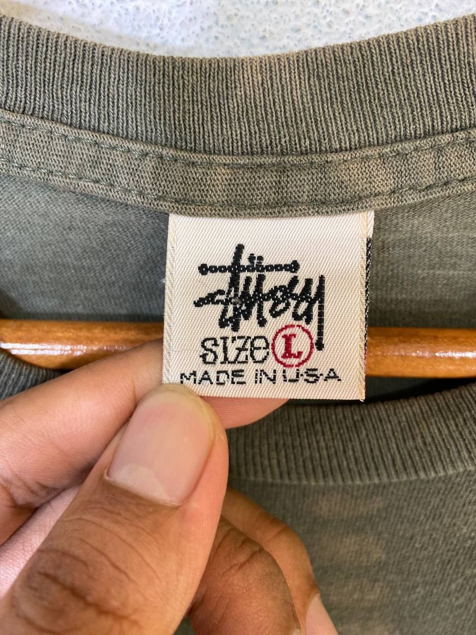 Stussy vintage stussy made in usa faded tee nice design Size US L / EU 52-54 / 3 - 7 Thumbnail