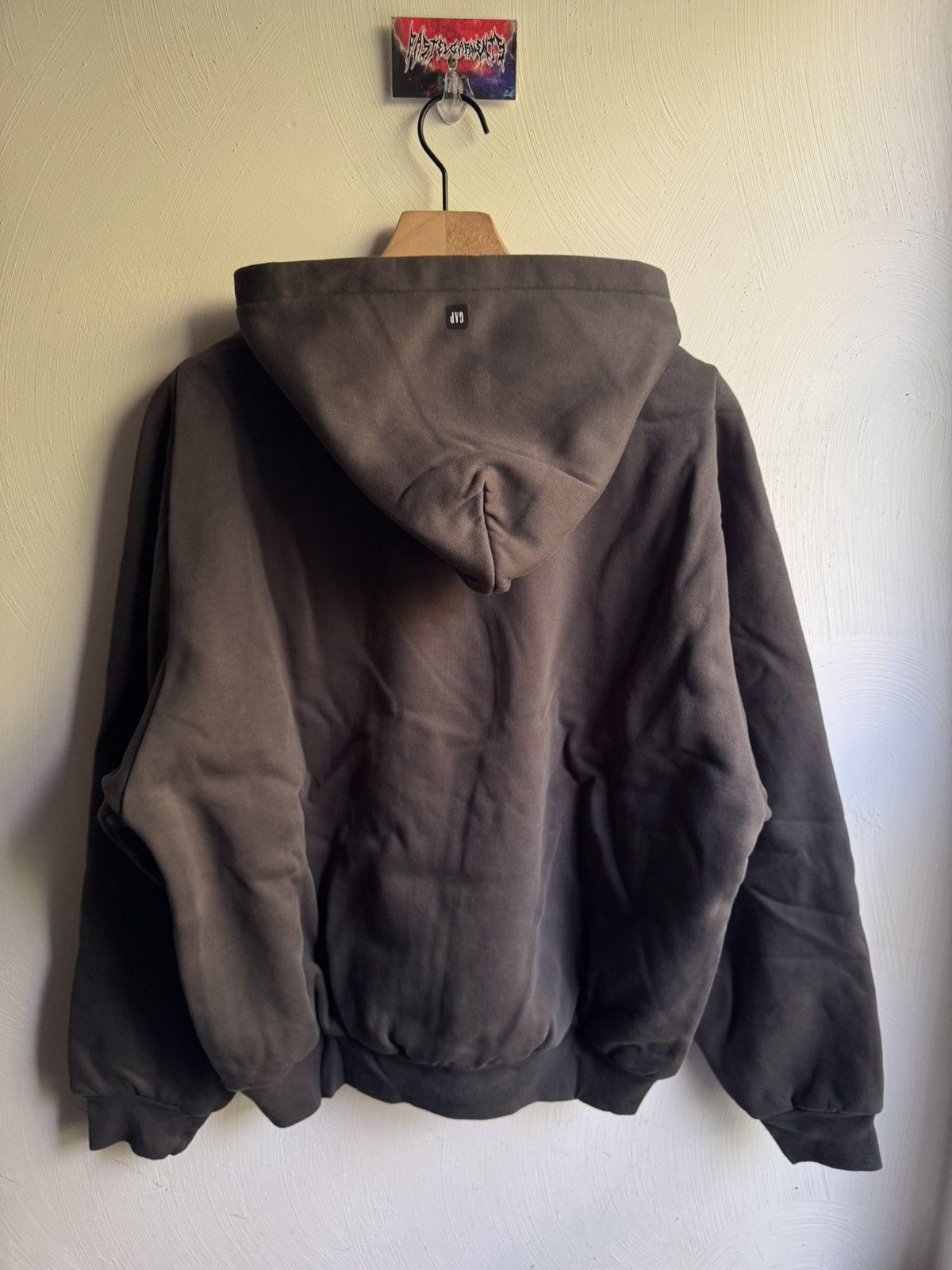 Balenciaga × Gap × Kanye West Yeezy Gap Balenciaga Logo Shrunken Hoodie Black Size US XL / EU 56 / 4 - 5 Thumbnail