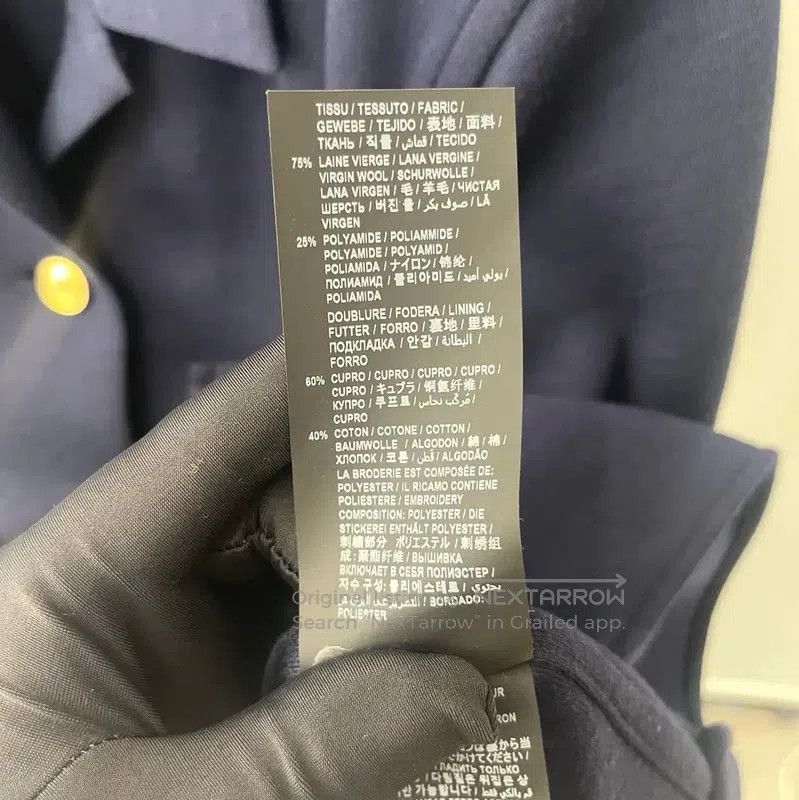 Yves Saint Laurent YSL Wool Coat for Women in Blue . Size M / US 6-8 / IT 42-44 - 5 Thumbnail