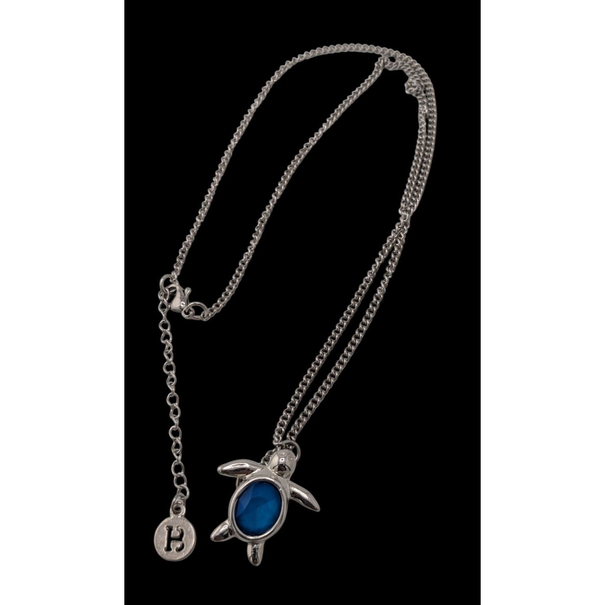 Other Beachy Mermaidcore Turtle Pendant Necklace With Blue Gemston Size ONE SIZE - 2 Thumbnail