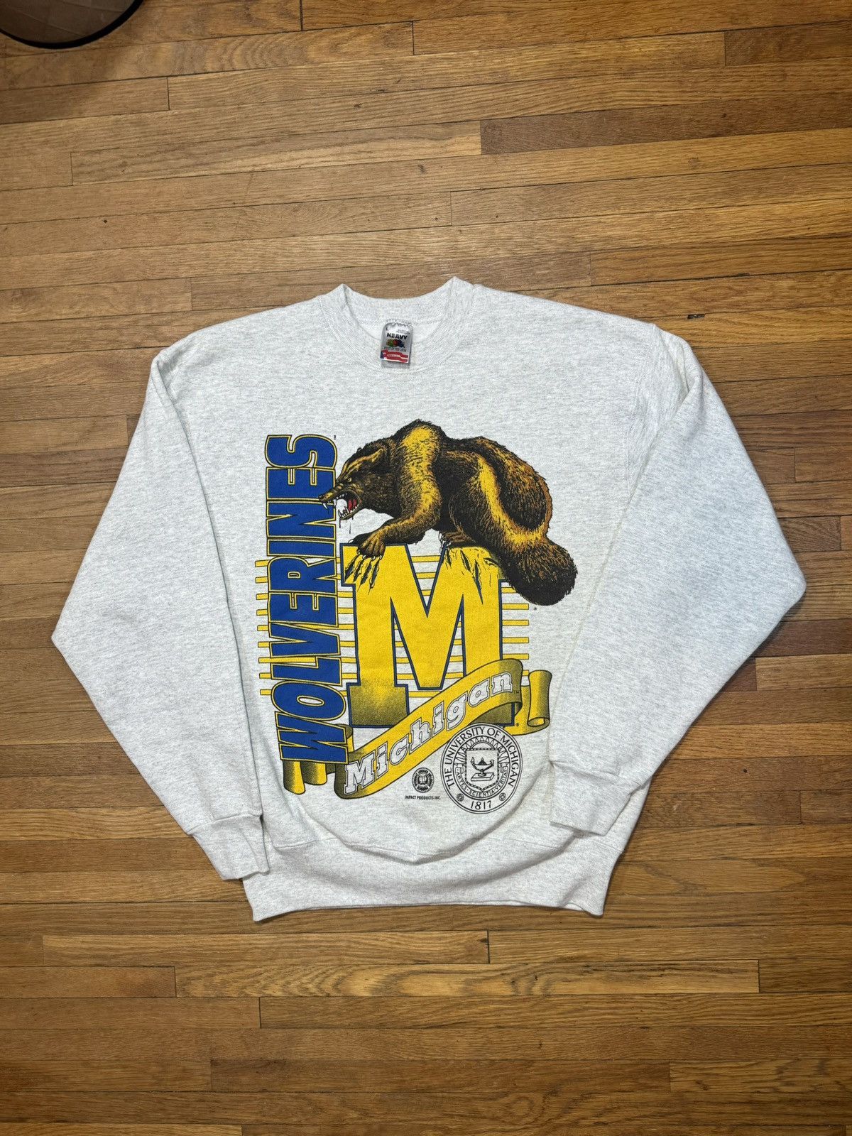 Vintage Vintage Michigan Wolverines Sweatshirt Size US L / EU 52-54 / 3 - 1 Thumbnail